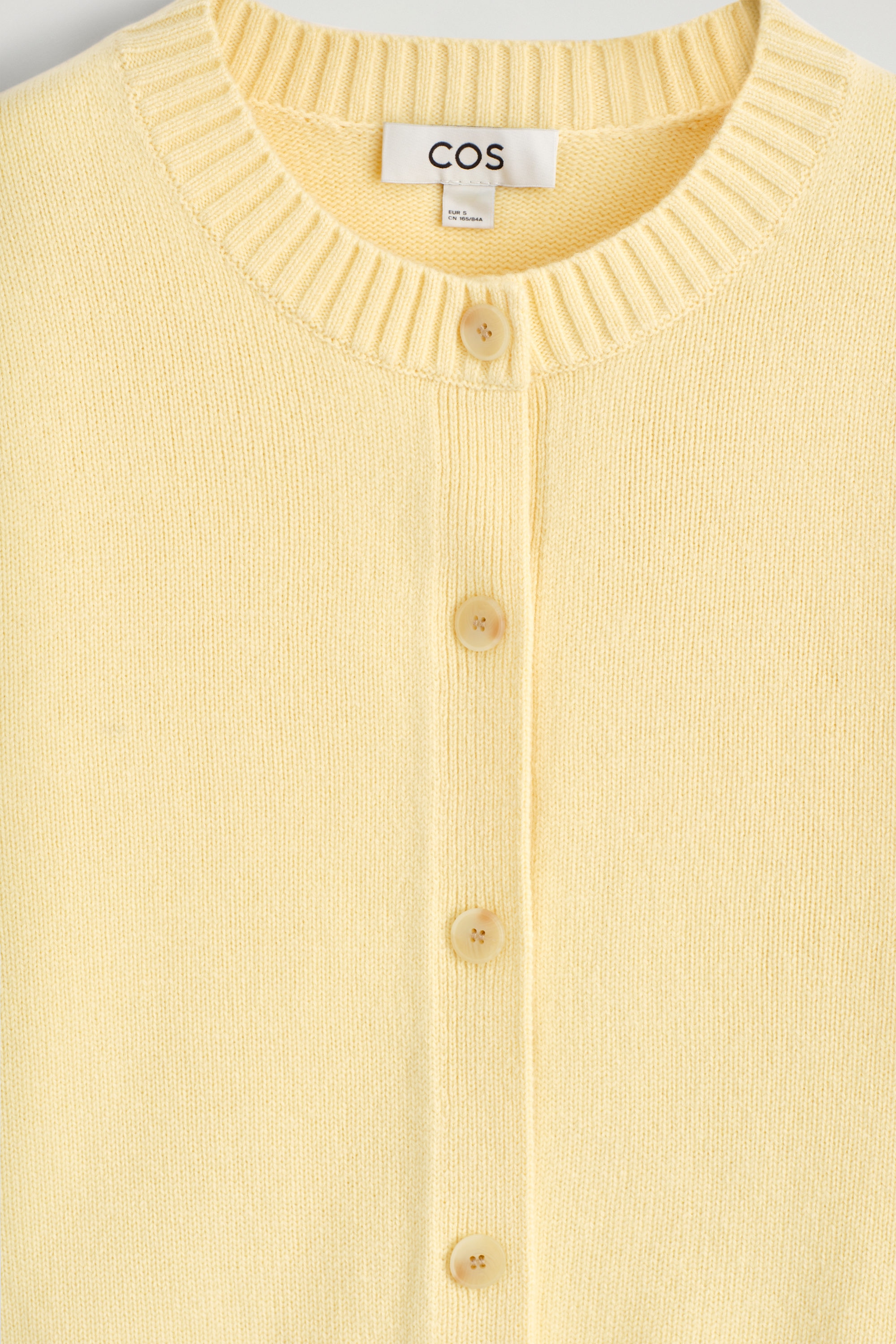 MERINO WOOL CARDIGAN - BUTTER YELLOW | COS GB