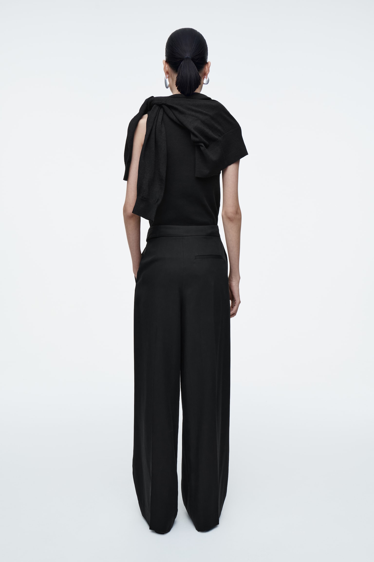 PANTALON FLUIDE PORTEFEUILLE - NOIR/ROSE/TAUPE - 4