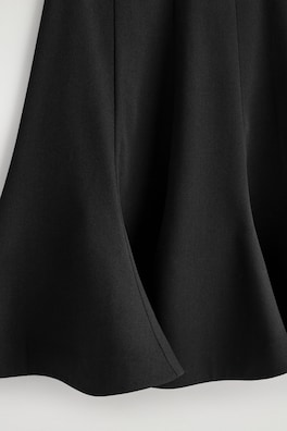 FLARED MINI SKIRT — BLACK 1
