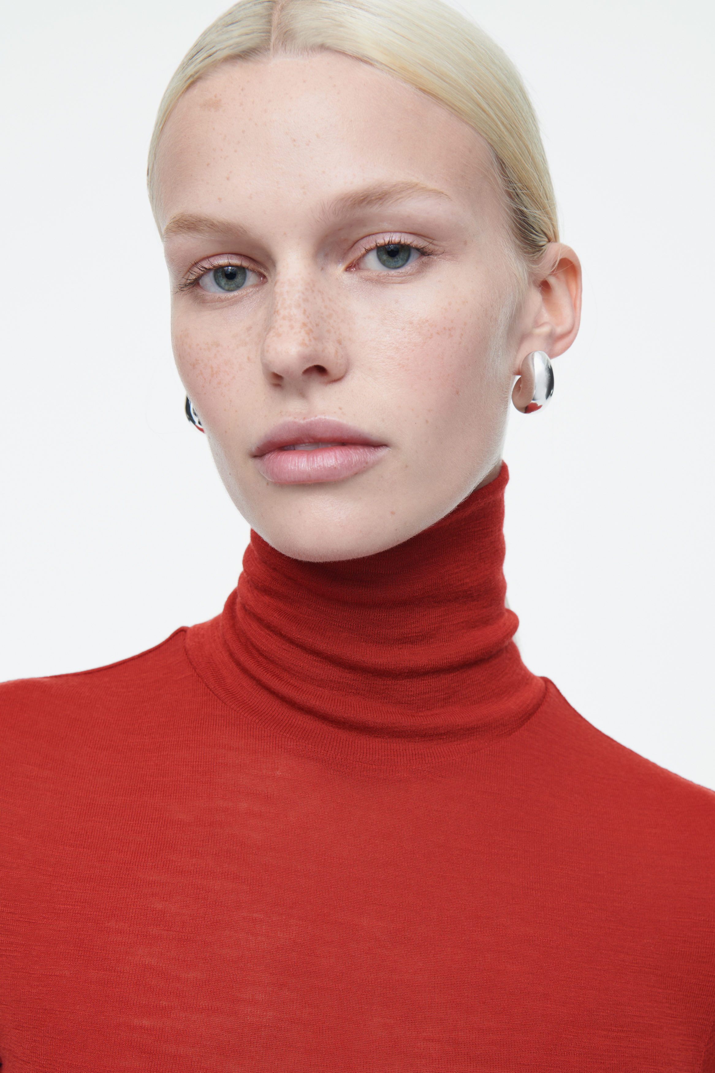 その他 TEN HIGH NECK WOOL RED L TEN HIGH NECK WOOL RED L