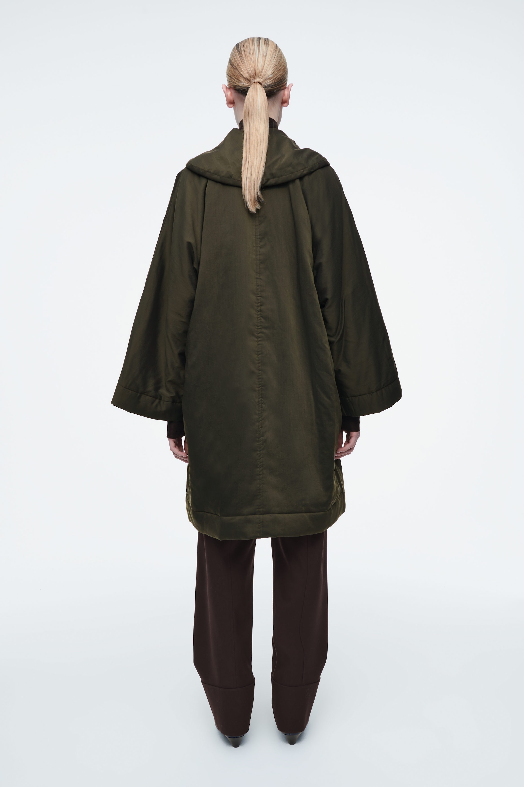 OVERSIZED SHAWL-COLLAR PADDED COAT
