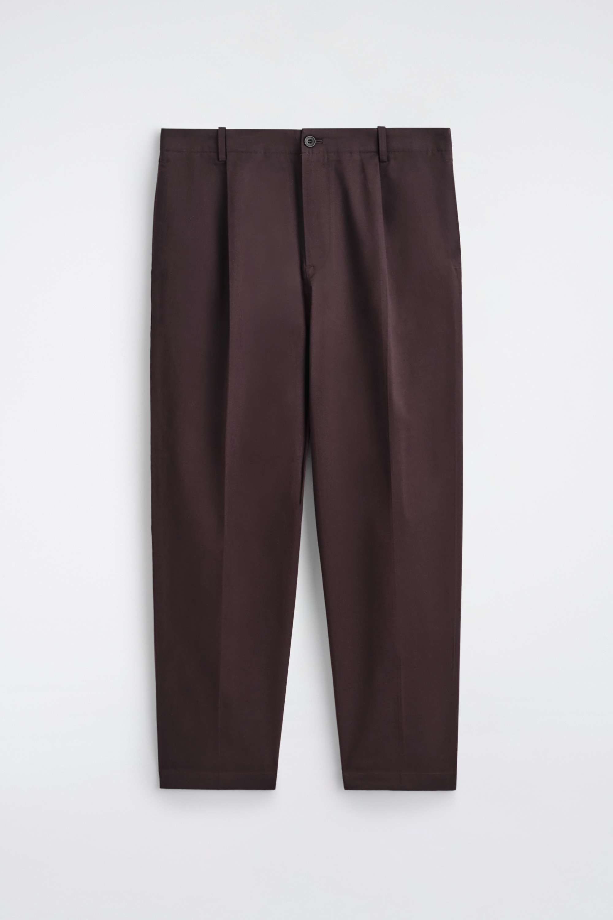 CROPPED COTTON STRAIGHT-LEG TROUSERS - BARNA