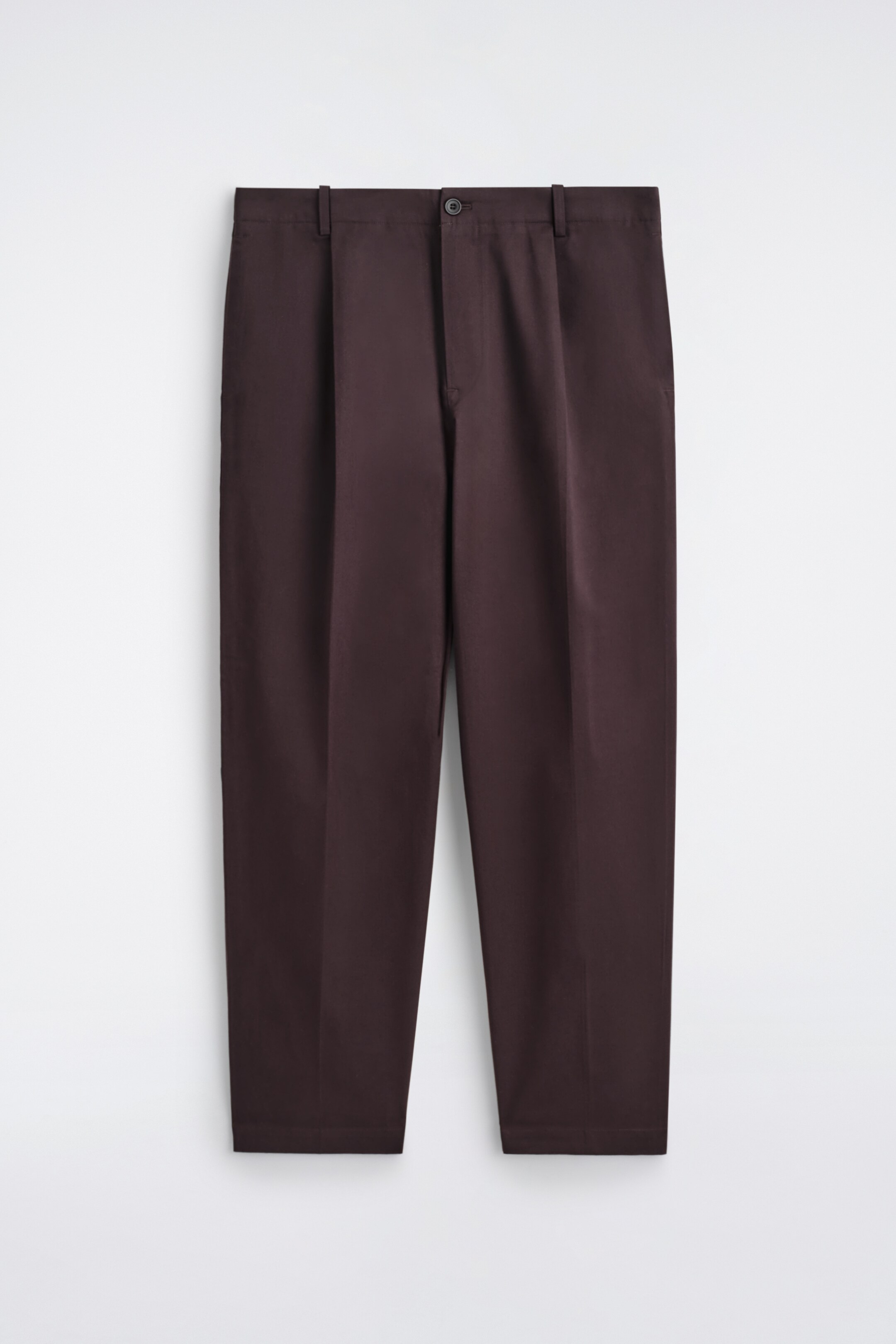 Nagyobb kép megtekintése: CROPPED COTTON STRAIGHT-LEG TROUSERS - BARNA - FÉRFI | H&M HU 6