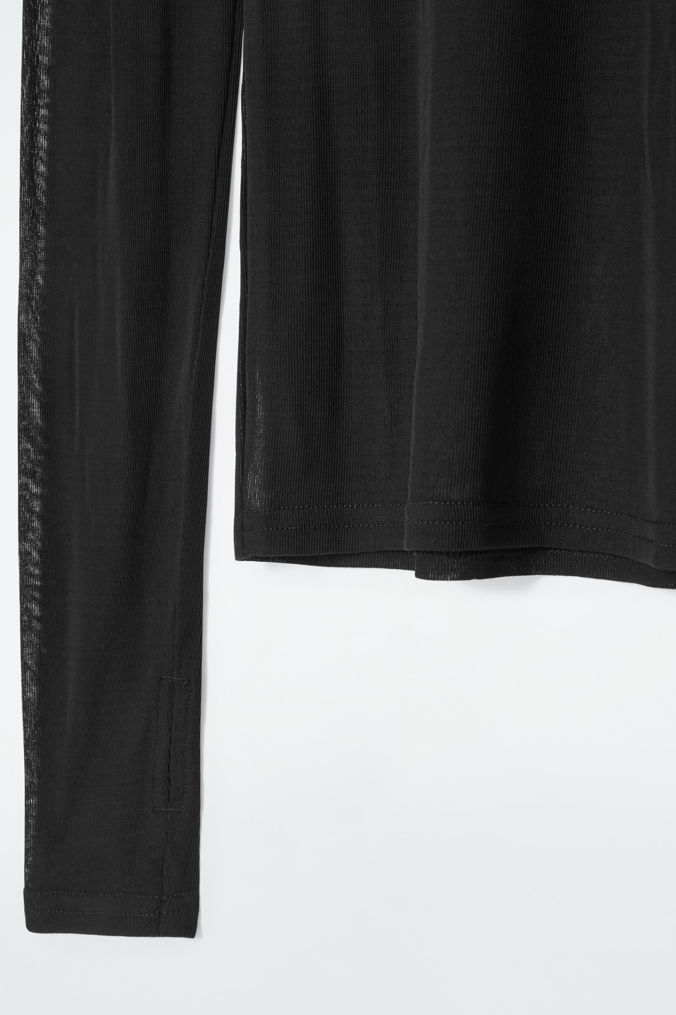 View larger image: SLIM SILK TURTLENECK TOP - BLACK - Ladies | H&M GB 2