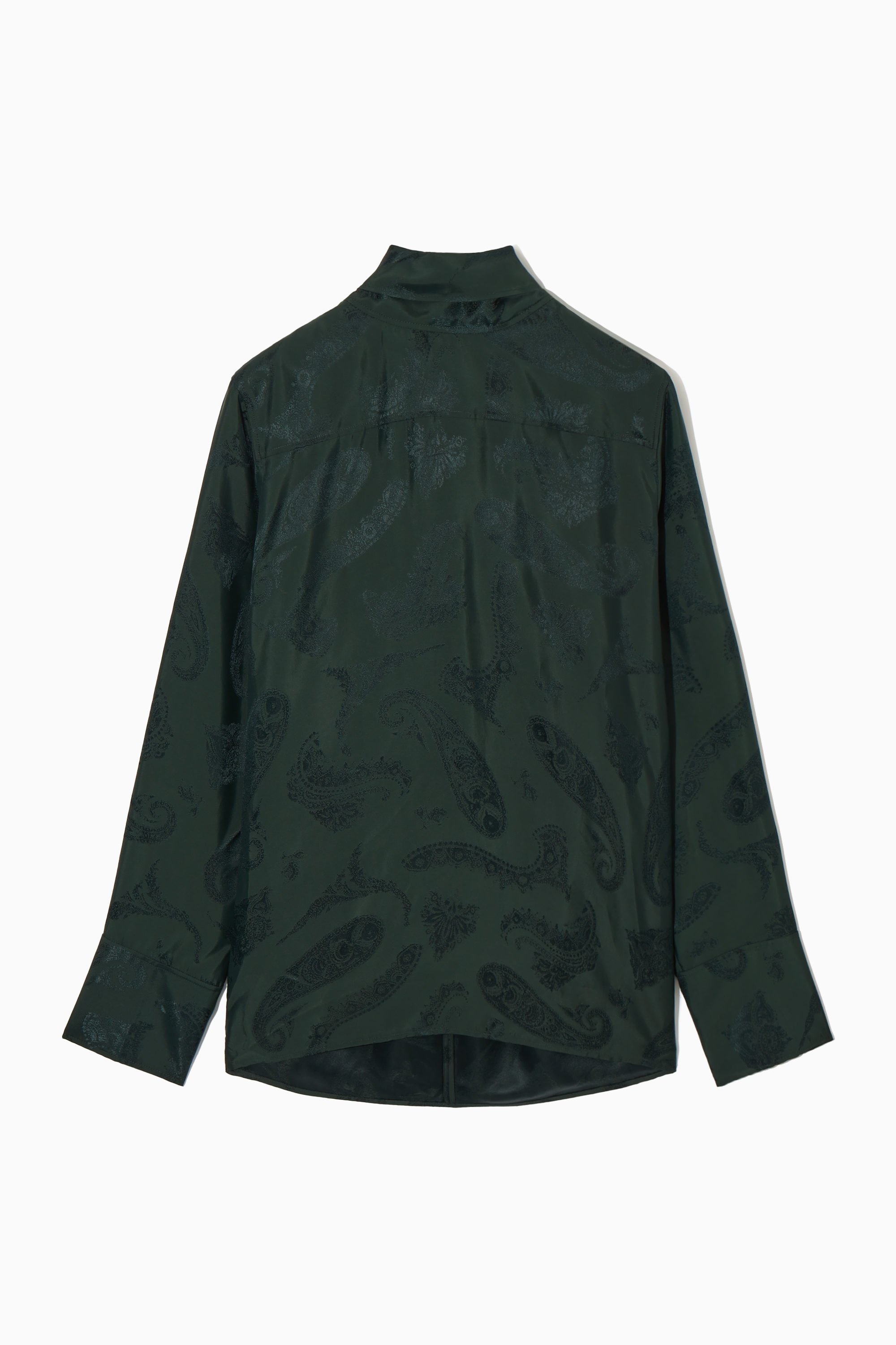 bow.a JACQUARD PEONY TOPS Sサイズ Peony Print Batwing Sleeve Faux-Wrap Dress - Retro, Indie