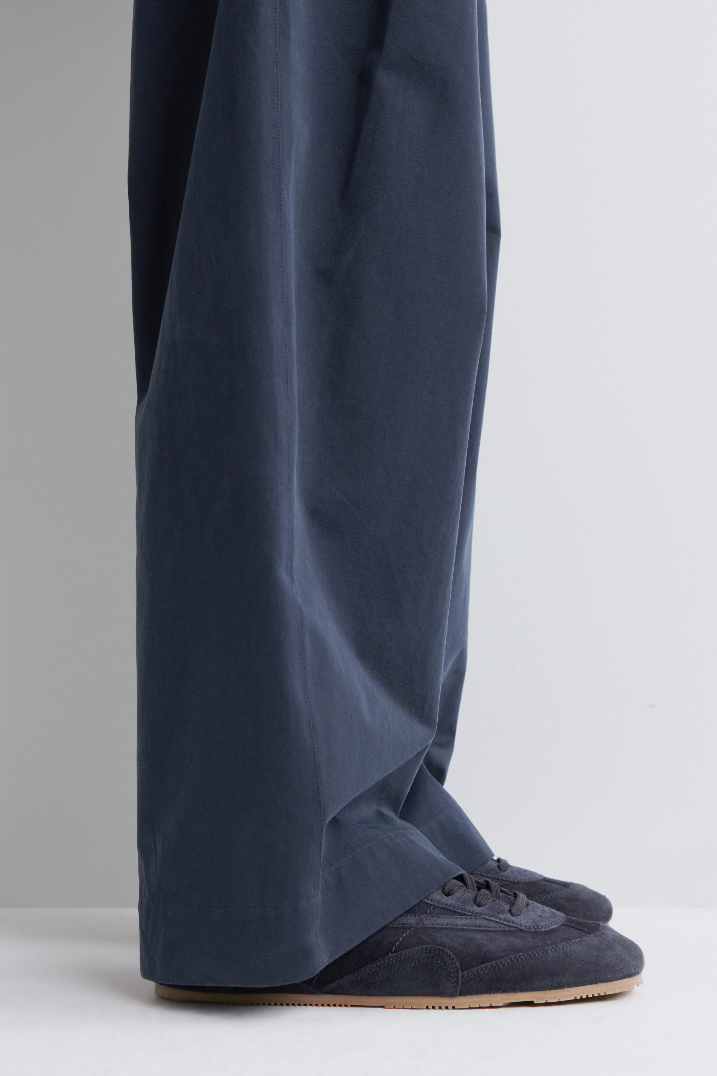 MINIMAL SUEDE SNEAKERS - STEEL BLUE | COS US