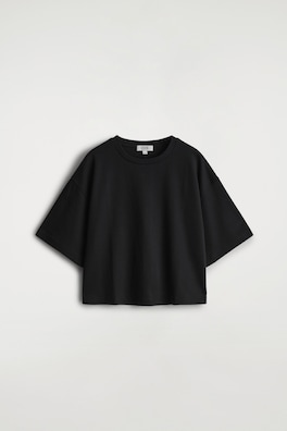 OVERSIZED BOXY COTTON T-SHIRT — BLACK 8