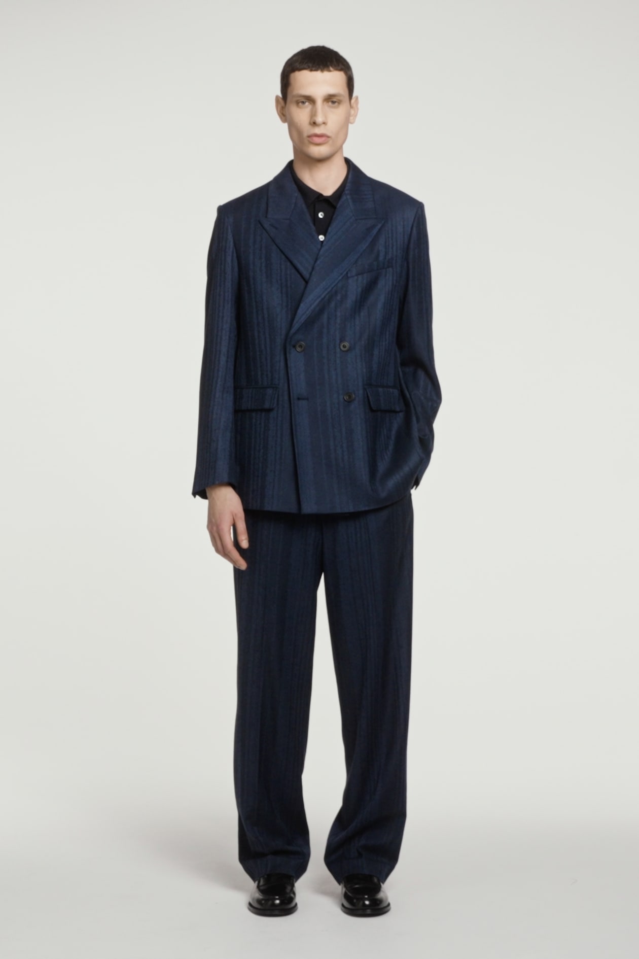 PANTALONI A GAMBA DRITTA IN JACQUARD