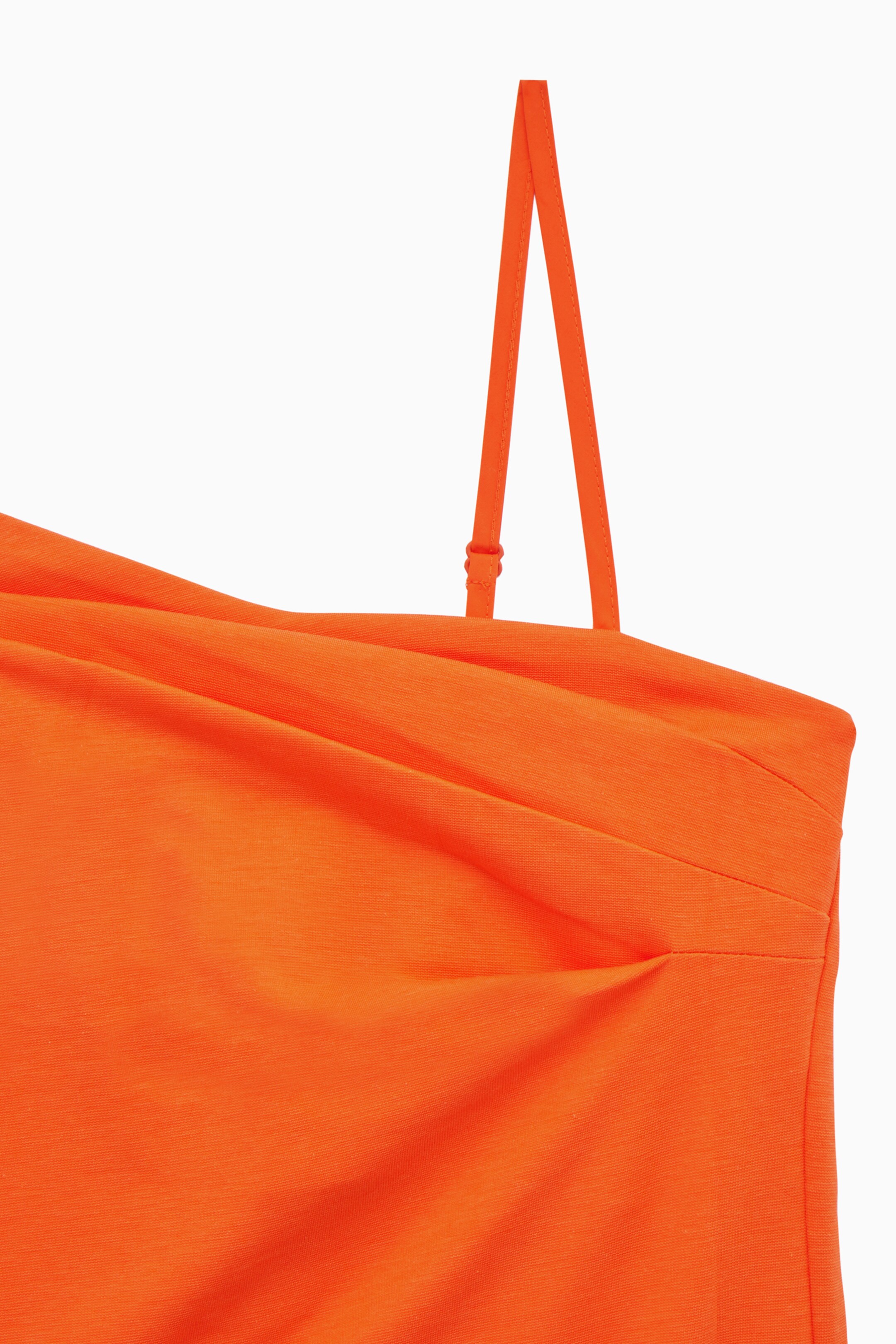 Ingrandisci l'immagine: ASYMMETRIC DRAPED MINI DRESS - ORANGE - DONNA | H&M CH 2