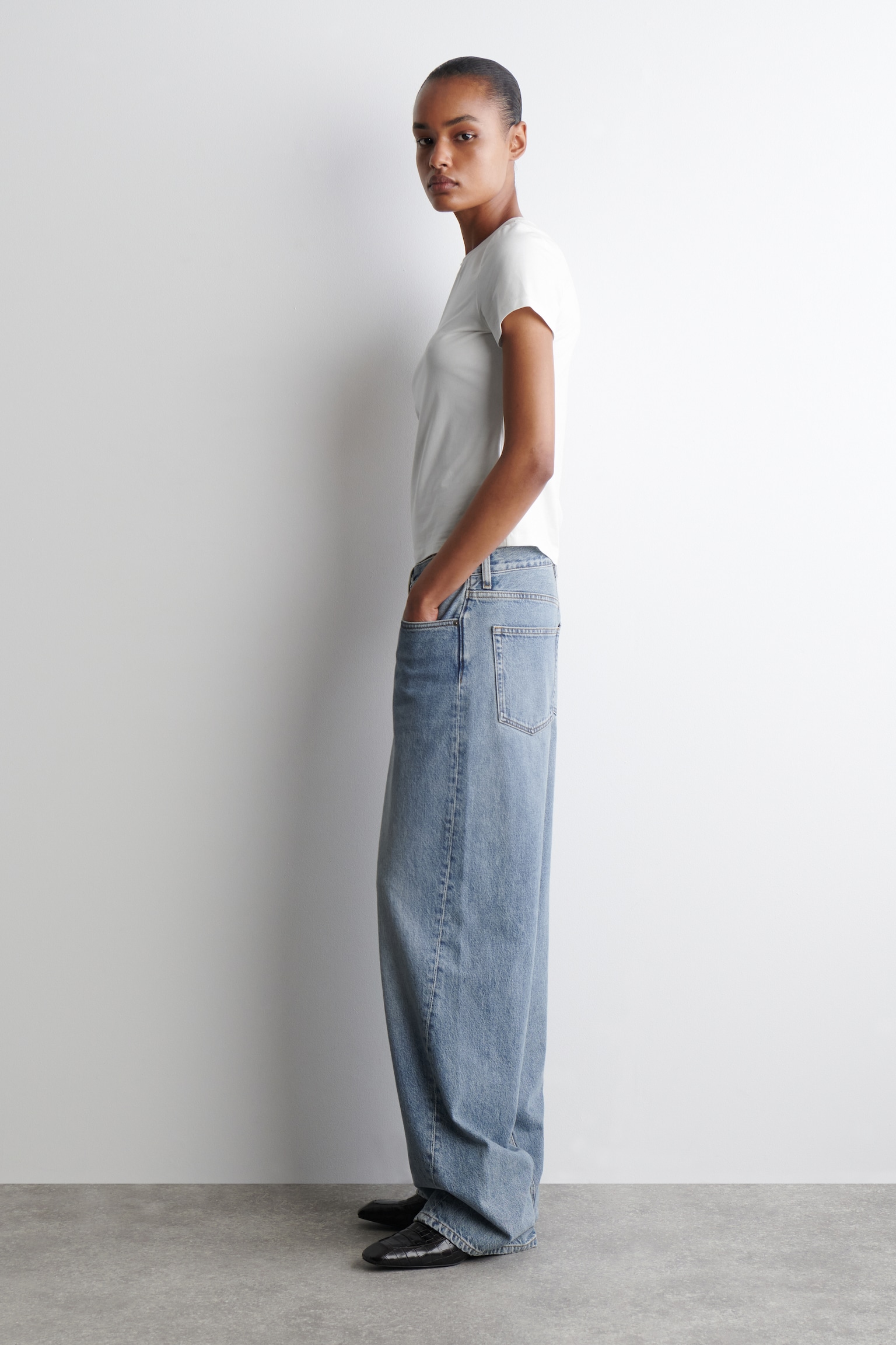 JEANS FACADE A GAMBA DRITTA - BLU/MARRONE/AZZURRO/BLU SCURO POLVERE - 4