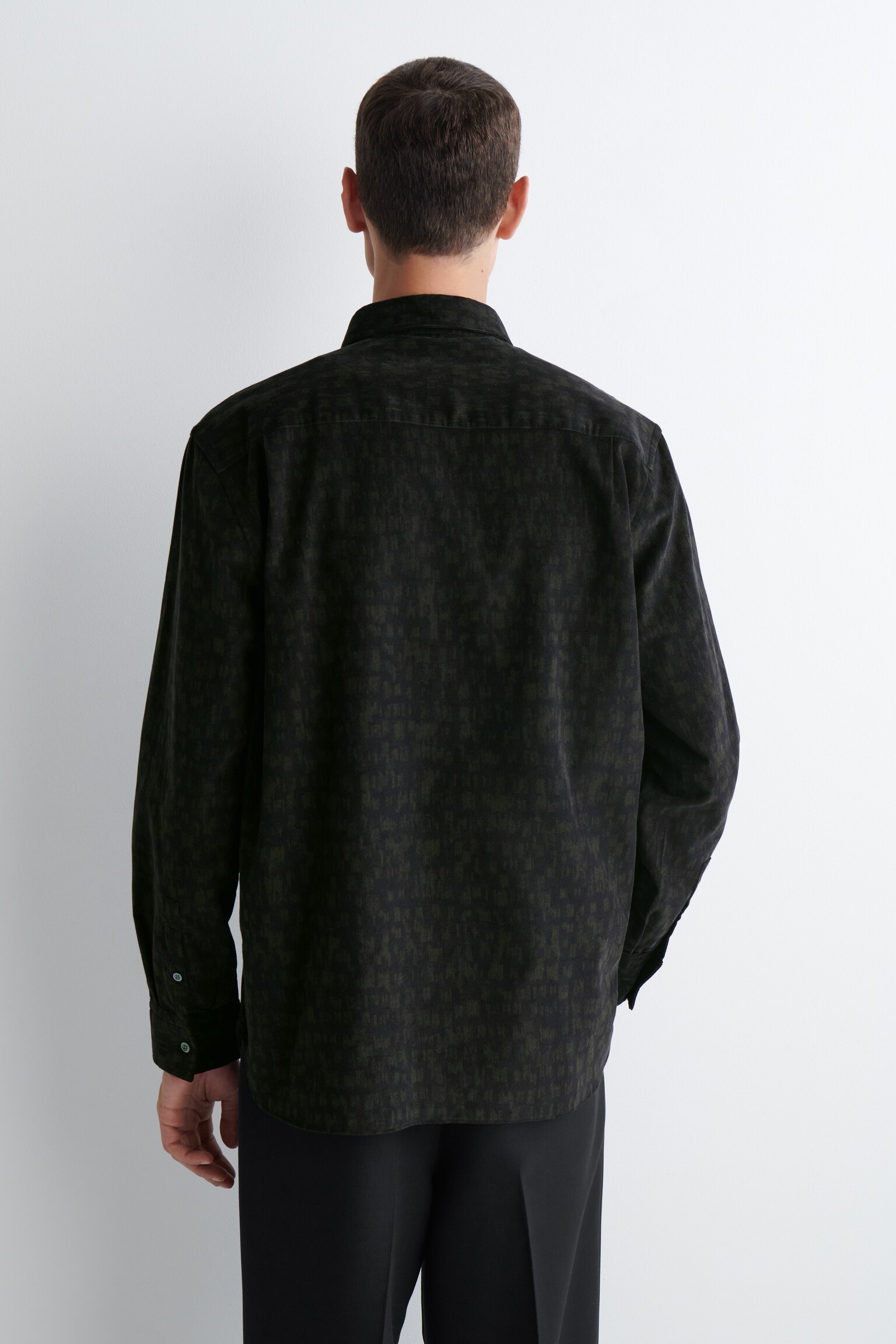 CAMISA DE PANA RELAXED FIT - CAQUI OSCURO / ESTAMPADO/BURDEOS/BEIGE - 6