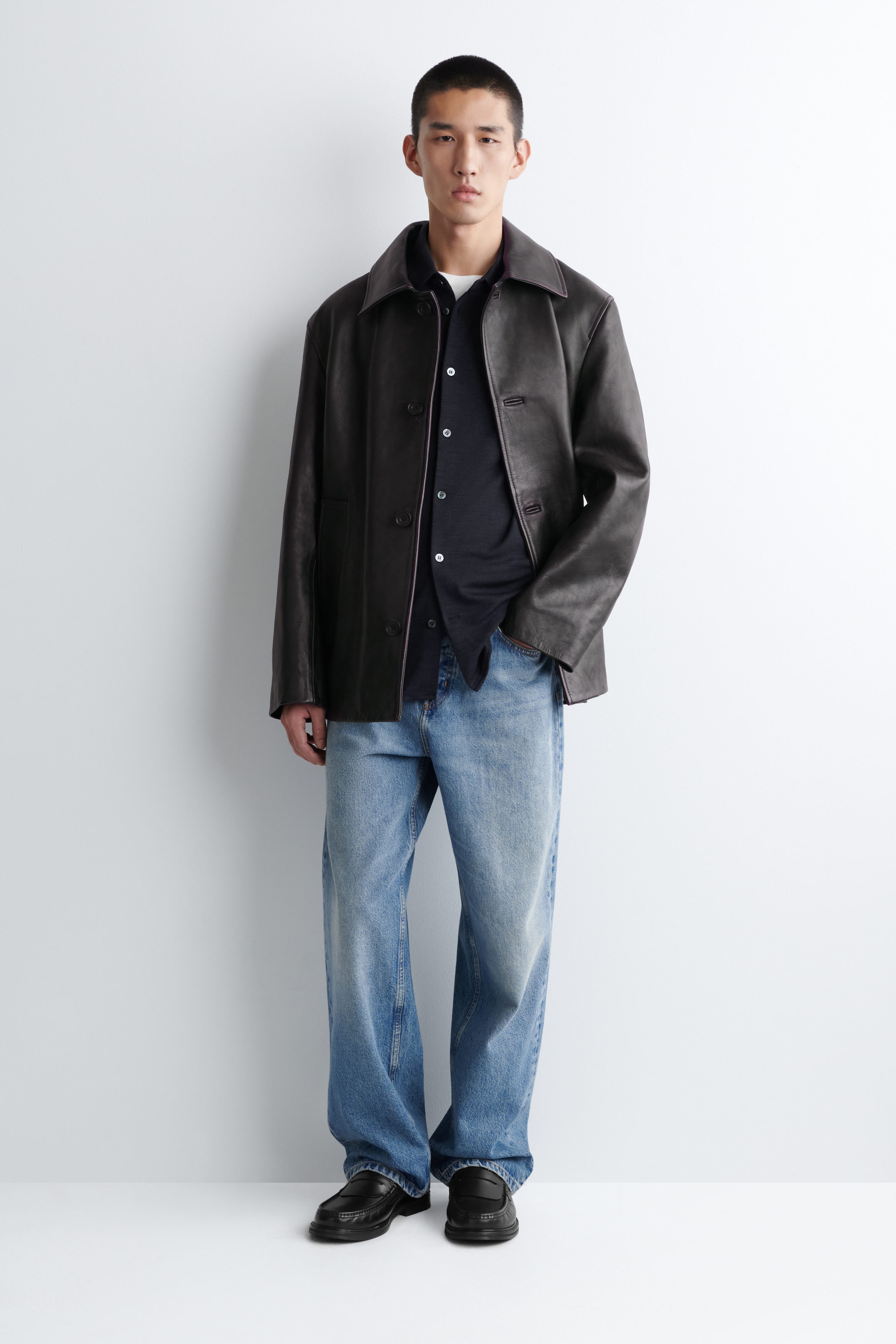 WOOL-BLEND JERSEY SHIRT