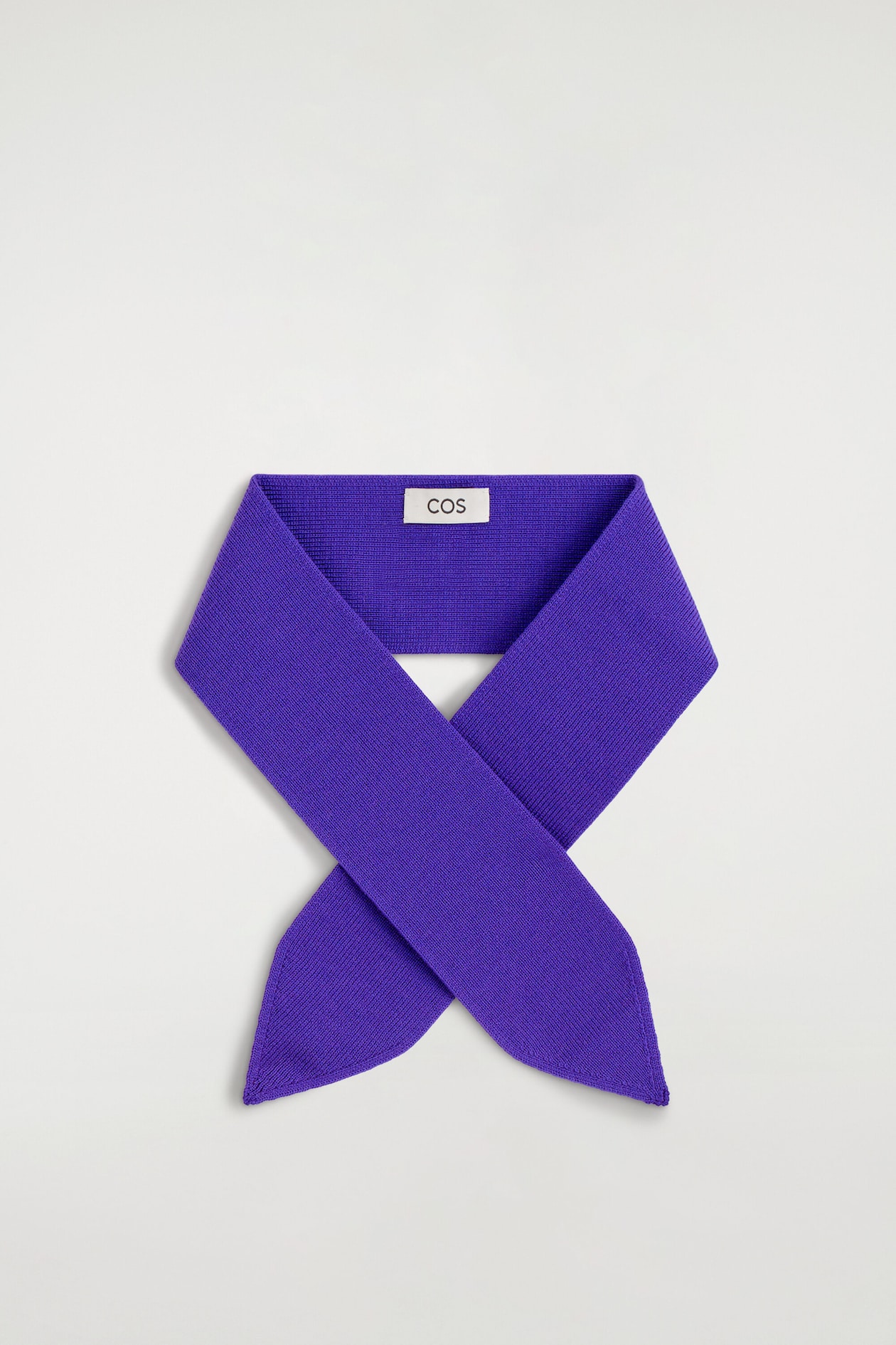 MERINO WOOL NECK SCARF — PURPLE