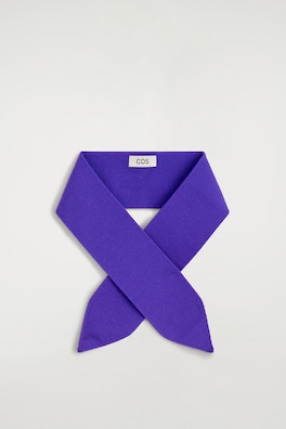 MERINO WOOL NECK SCARF — PURPLE 5