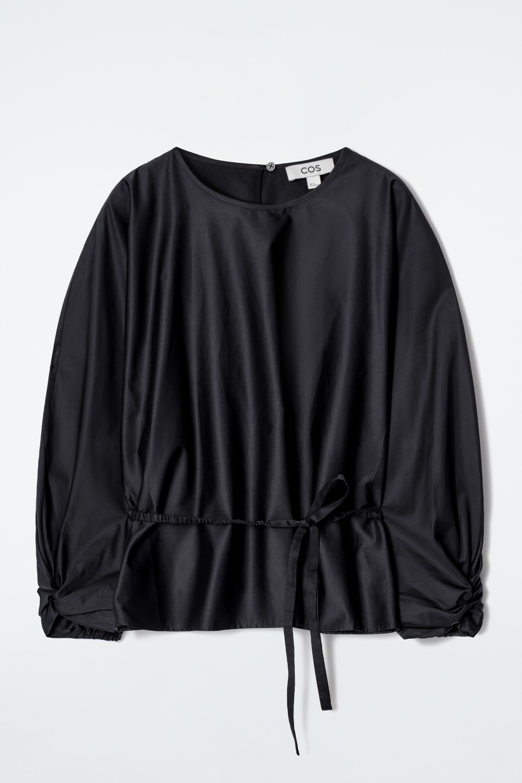 Nagyobb kép megtekintése: ZSINÓROS PEPLUM BLÚZ - Tengerészkék - NŐI | H&M HU 6