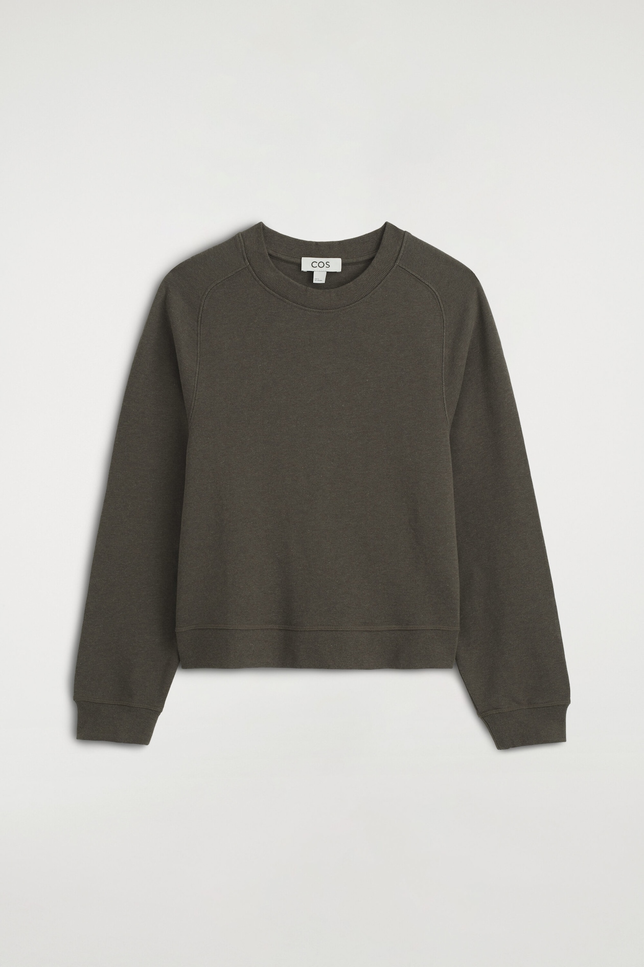 COTTON SWEATSHIRT — BROWN
