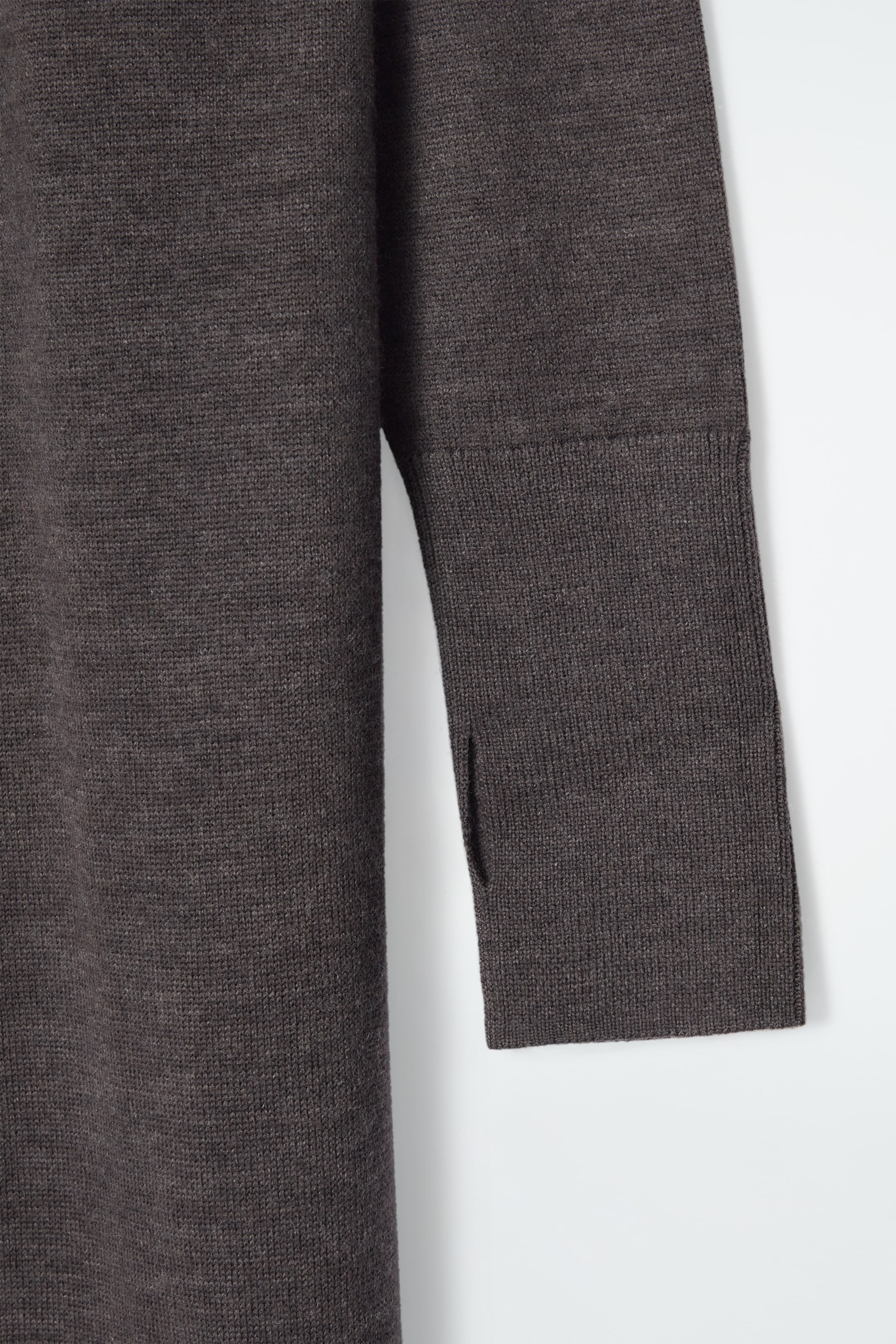 Agrandir l'image: ROBE MIDI EN LAINE MÉRINOS - BRUN CHINÉ - FEMME | H&M CH 2