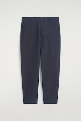 COTTON REGULAR-FIT STRAIGHT-LEG CHINOS — NAVY 7