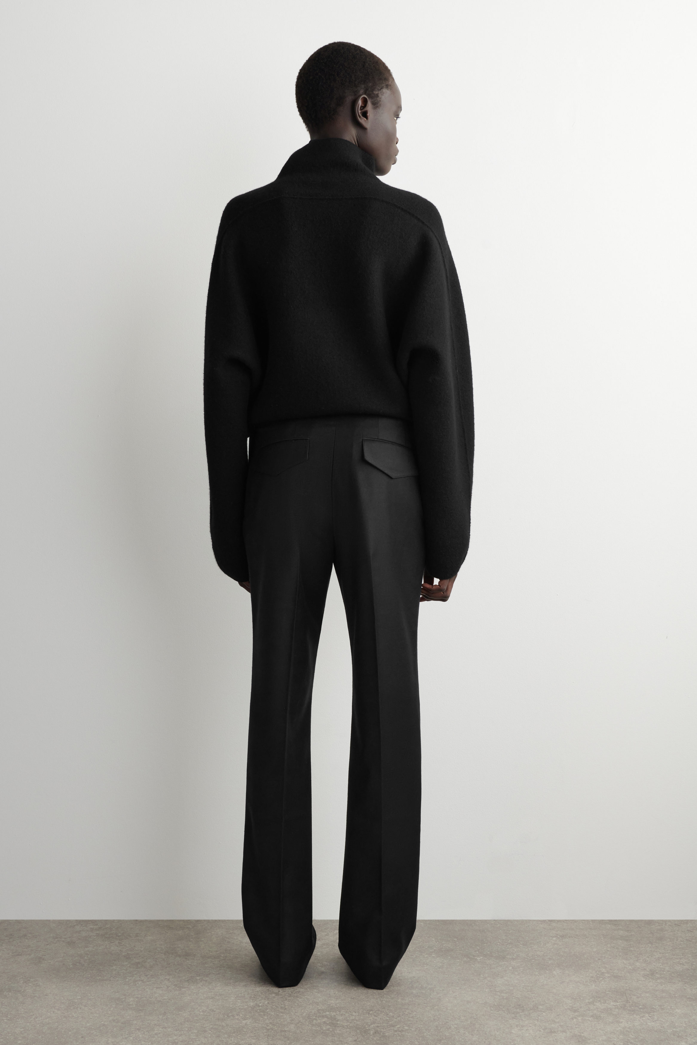 ULTERIOR / WOOL FLANNEL MIL-PANTS BLACK 【公式通販】