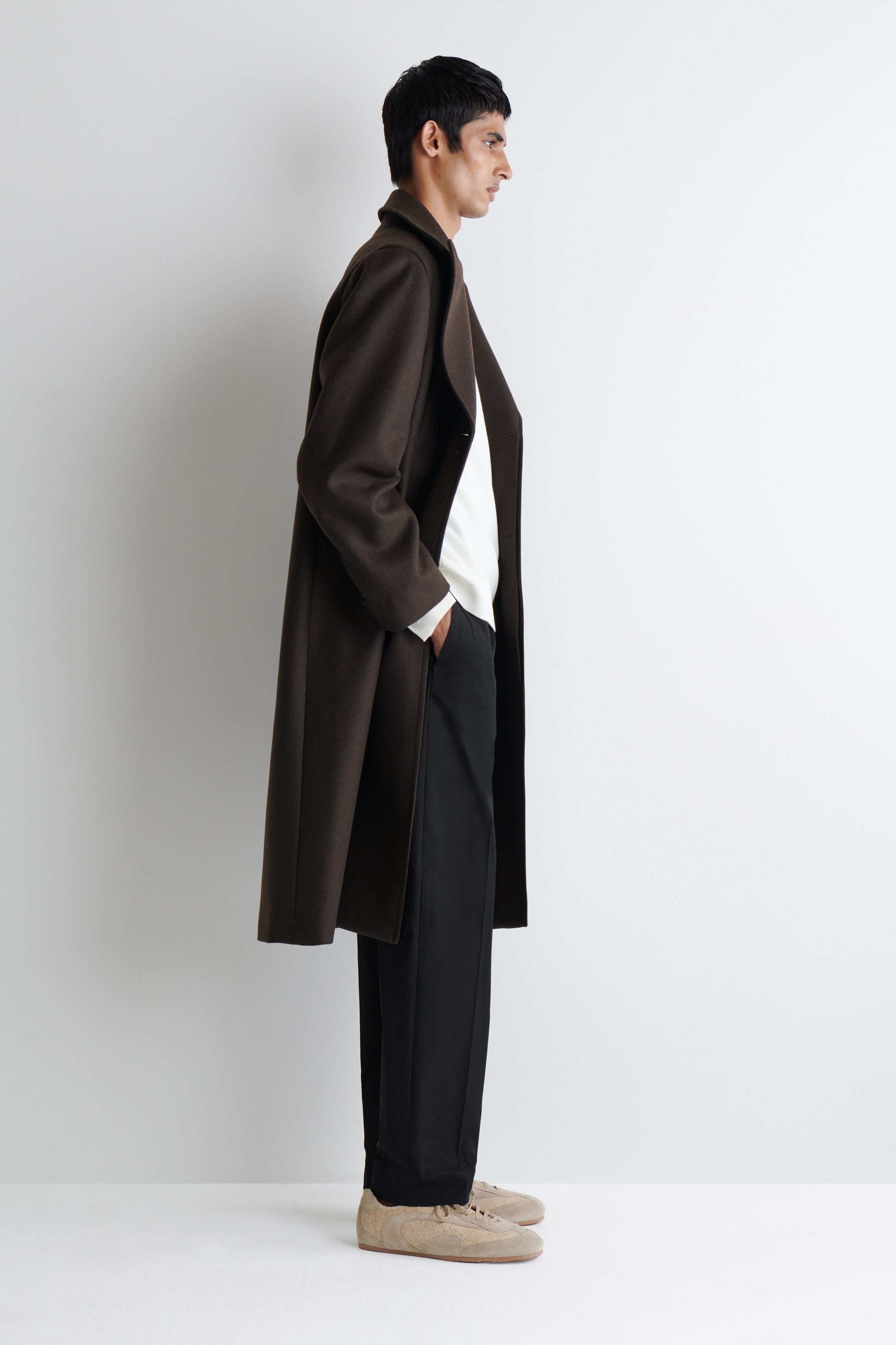 Agrandir l'image: BASKETS MINIMALISTES EN DAIM - CAPPUCCINO - HOMME | H&M CH 3