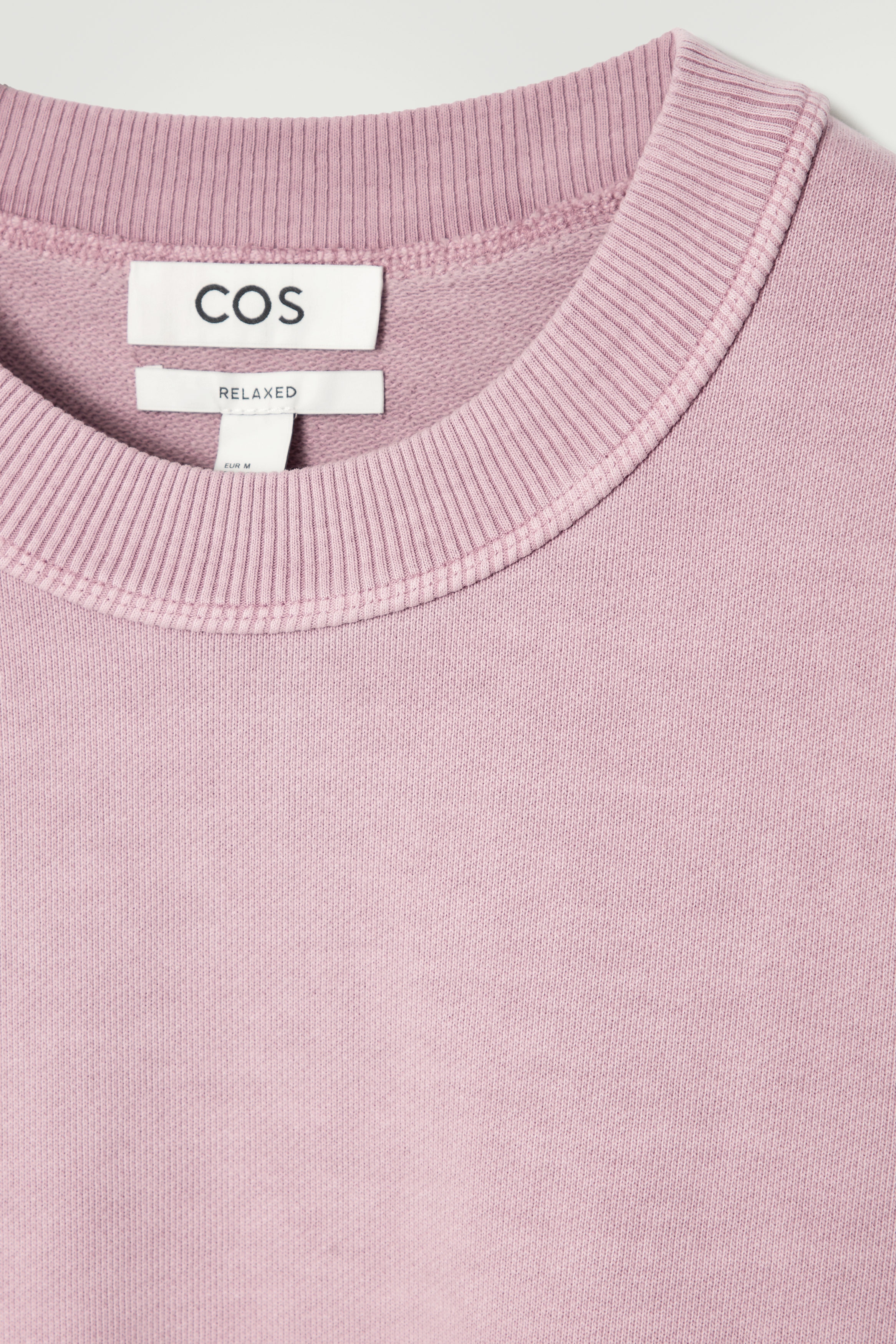 COGTHEBIGSMOKE コットンスウェットシャツ　ピンク RELAXED WASHED-COTTON SWEATSHIRT - PINK | COS