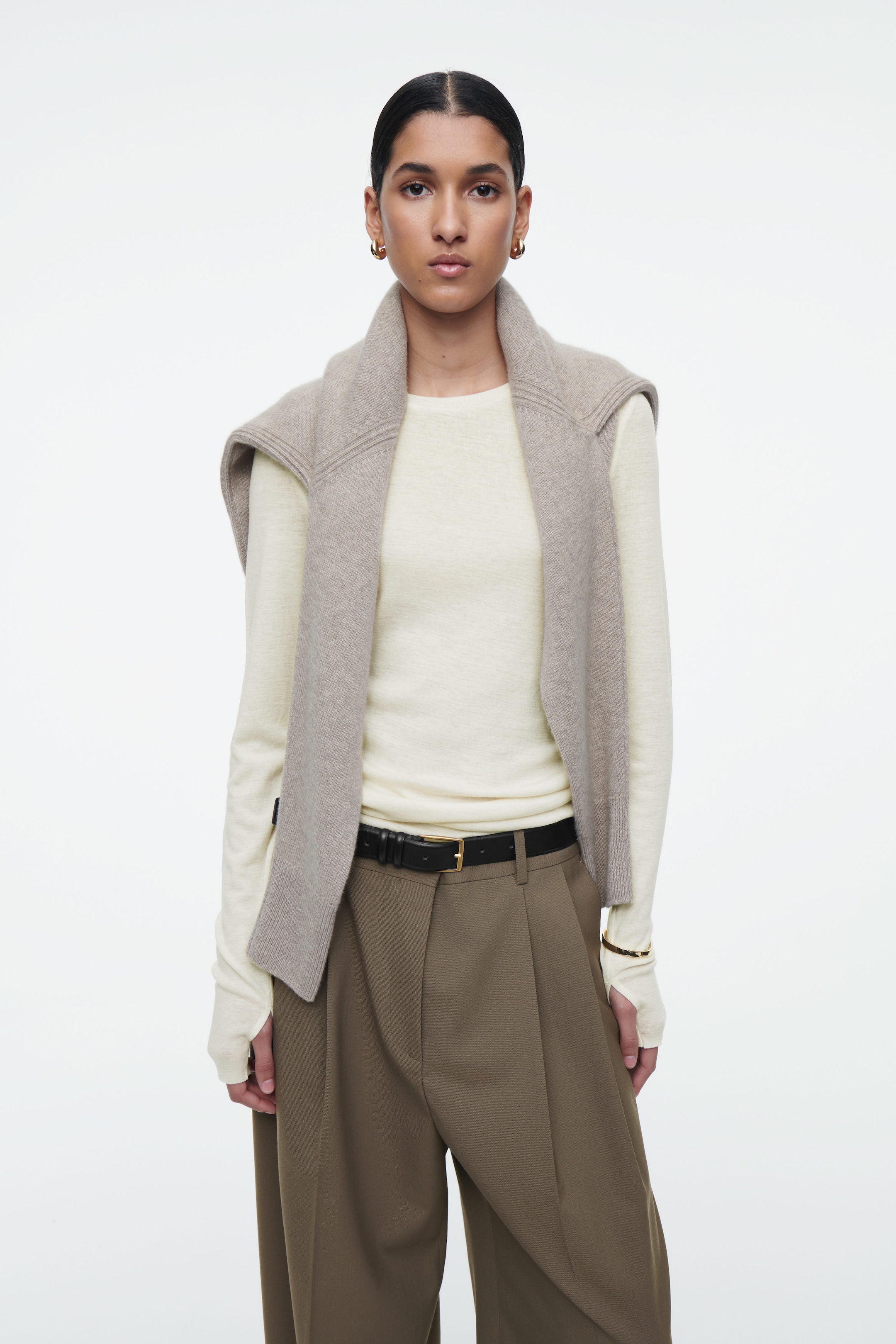 CREW-NECK MERINO WOOL TOP