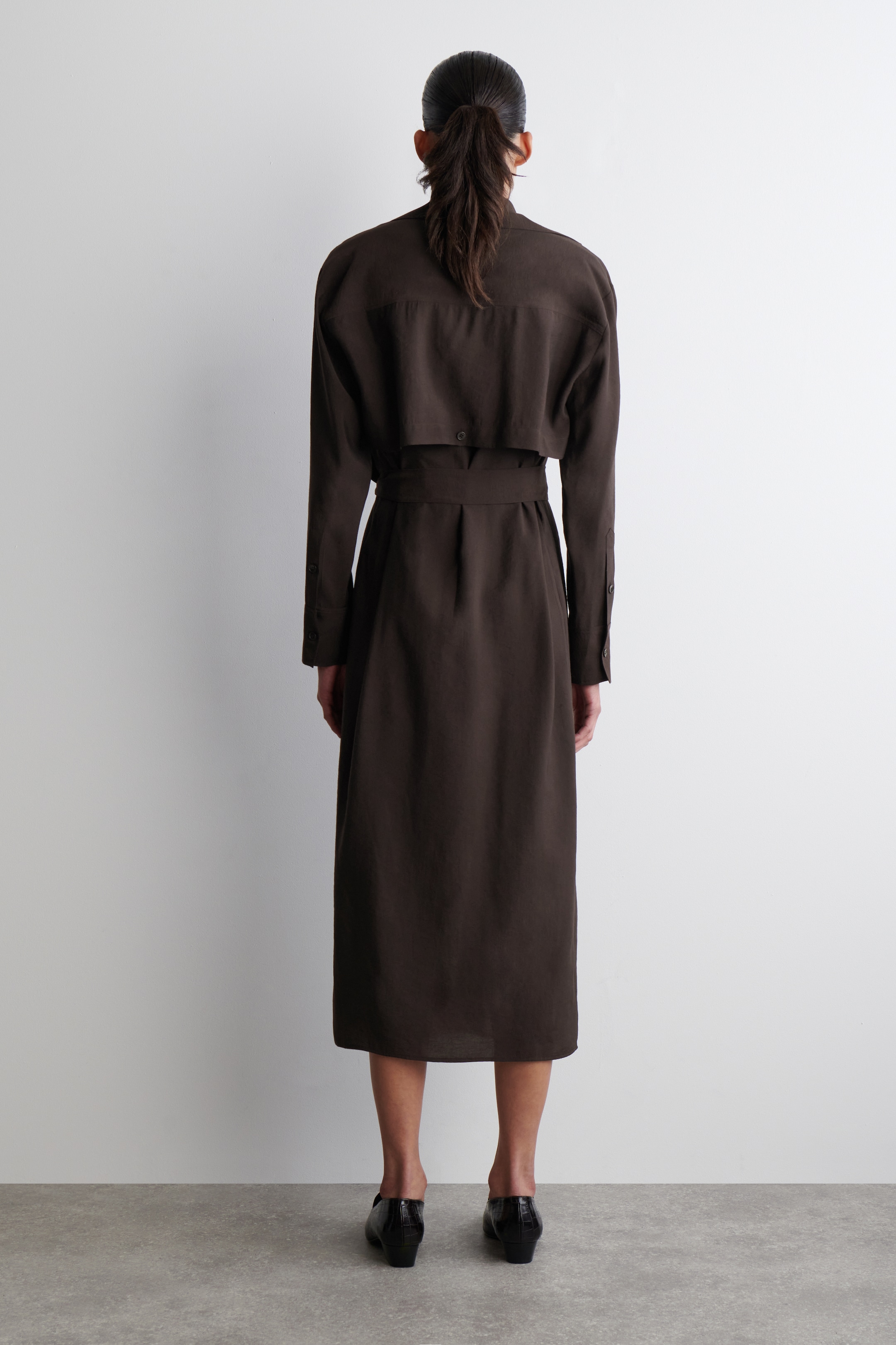 Visualizza immagine più grande: ABITO MIDI A PORTAFOGLIO IN MODAL - MARRONE - DONNA | H&M IT 2