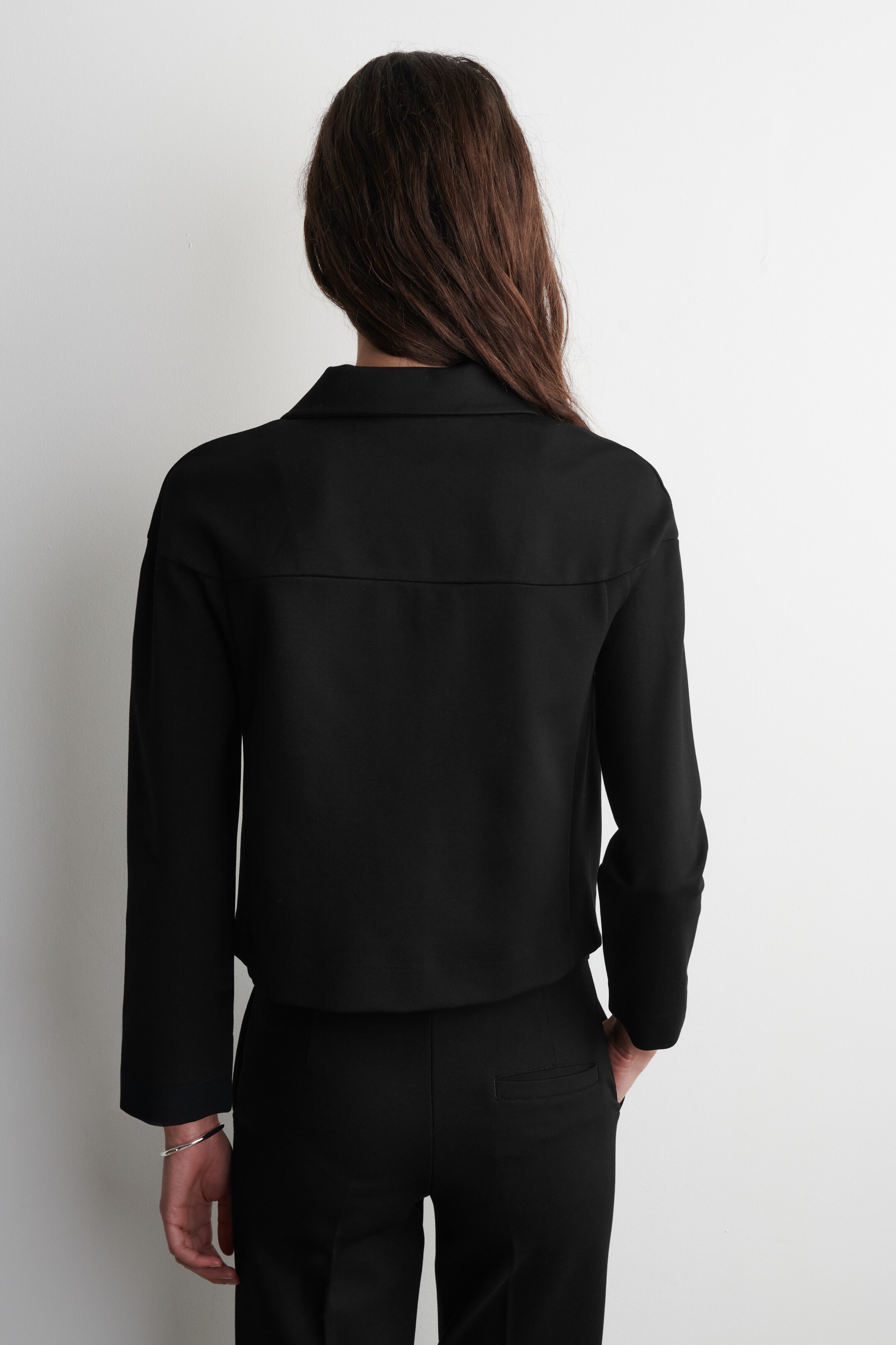 Nagyobb kép megtekintése: BOXY JERSEY JACKET - FEKETE - NŐI | H&M HU 4