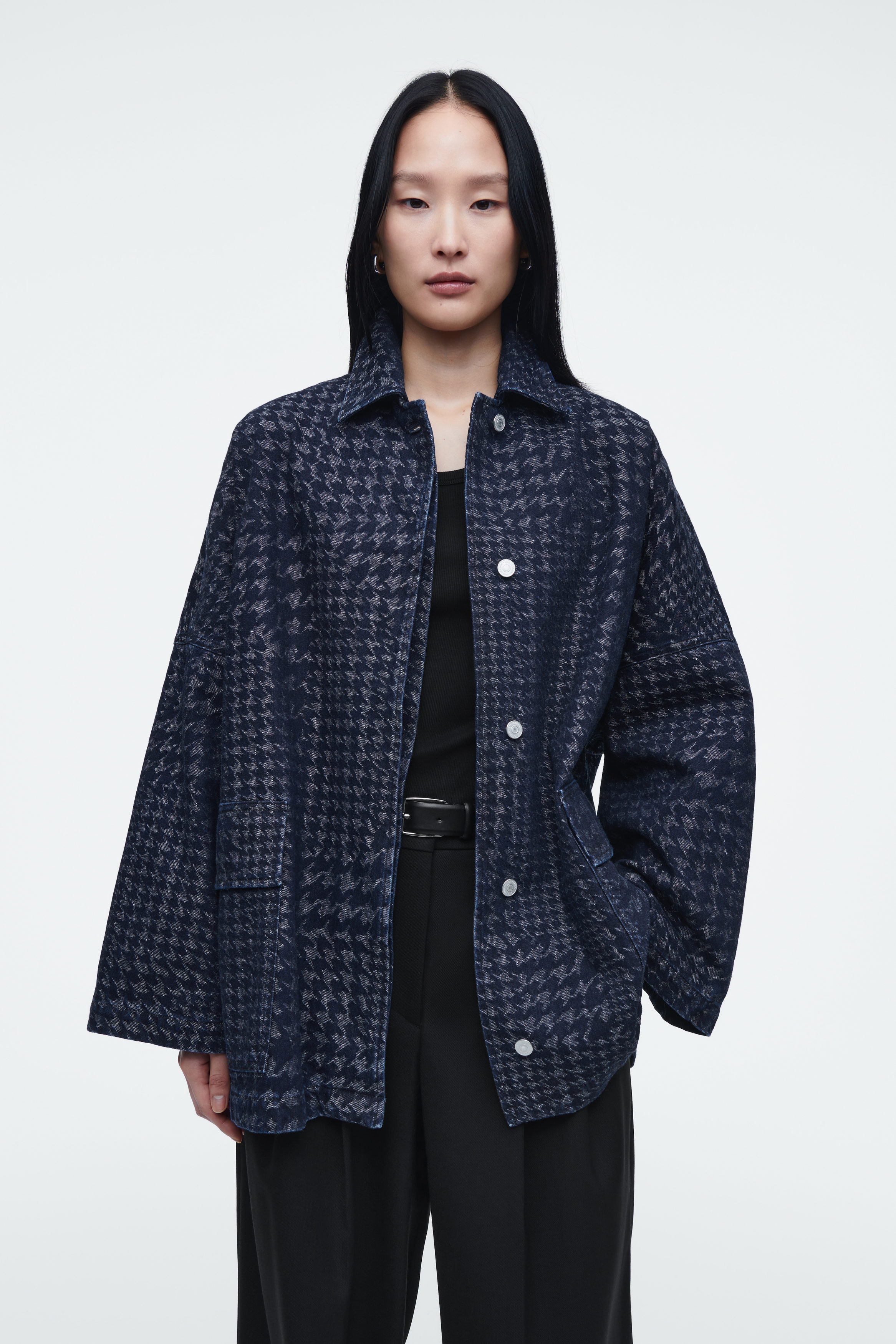 ジャケット・アウター AMERI MEDI HOUNDSTOOTH JACQUARD JACKET Ameri（アメリ）の「MEDI HOUNDSTOOTH JACQUARD JACKET
