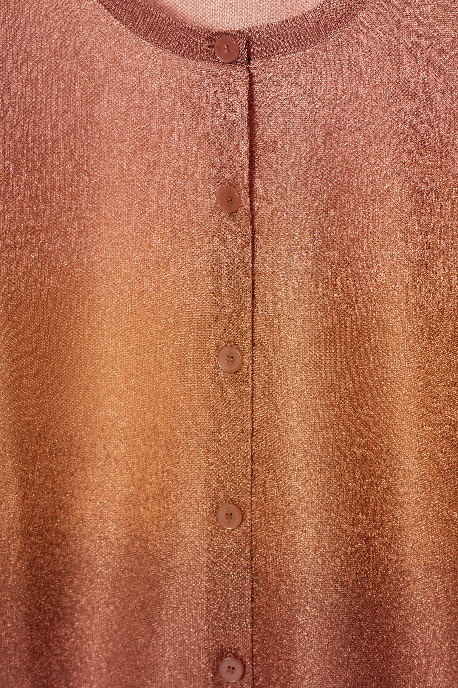 SHEER FINE-KNIT CARDIGAN - BROWN - 4