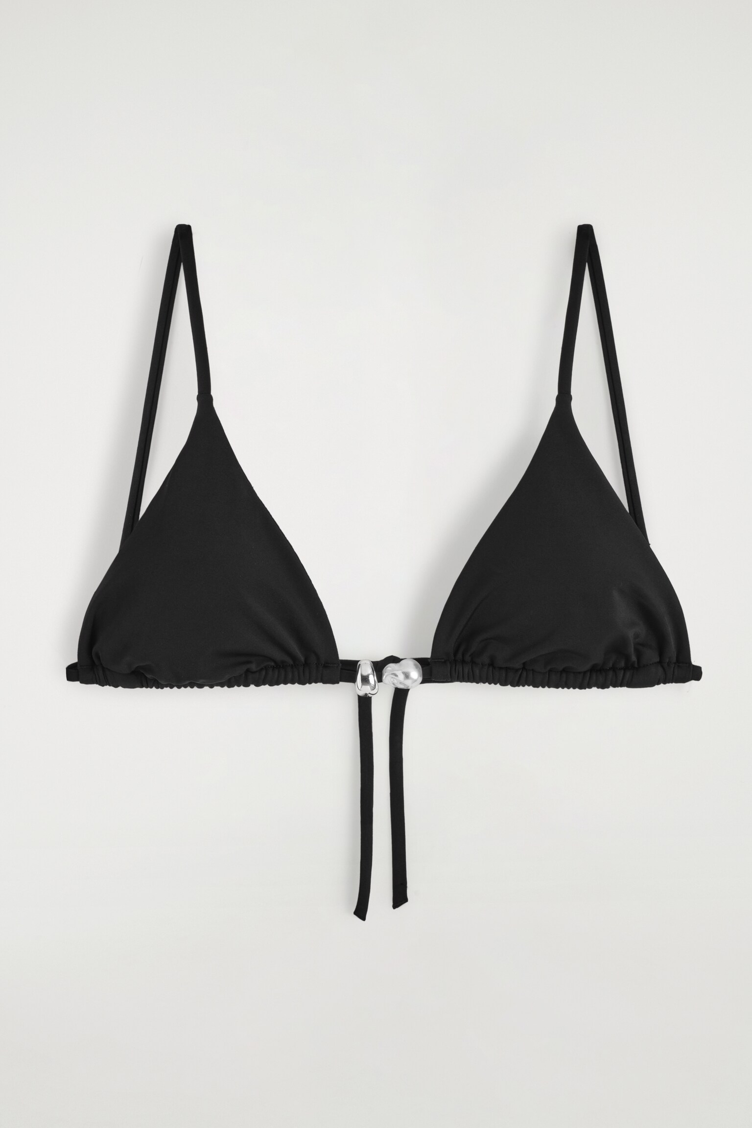 HAUT DE BIKINI TRIANGLE ORNÉ - NOIR - 2