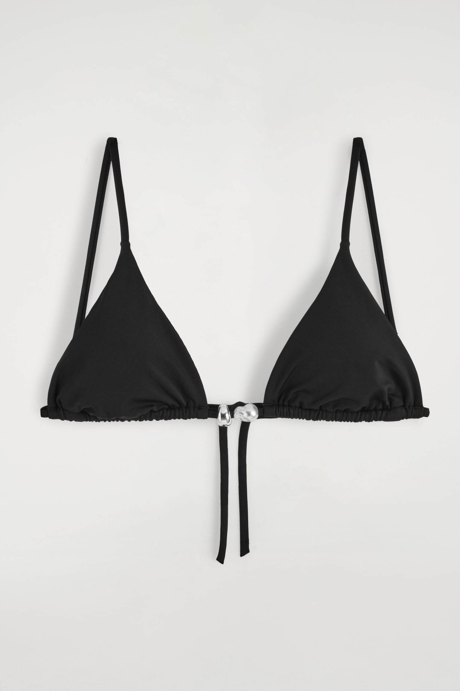 HAUT DE BIKINI TRIANGLE ORNÉ - NOIR - 2