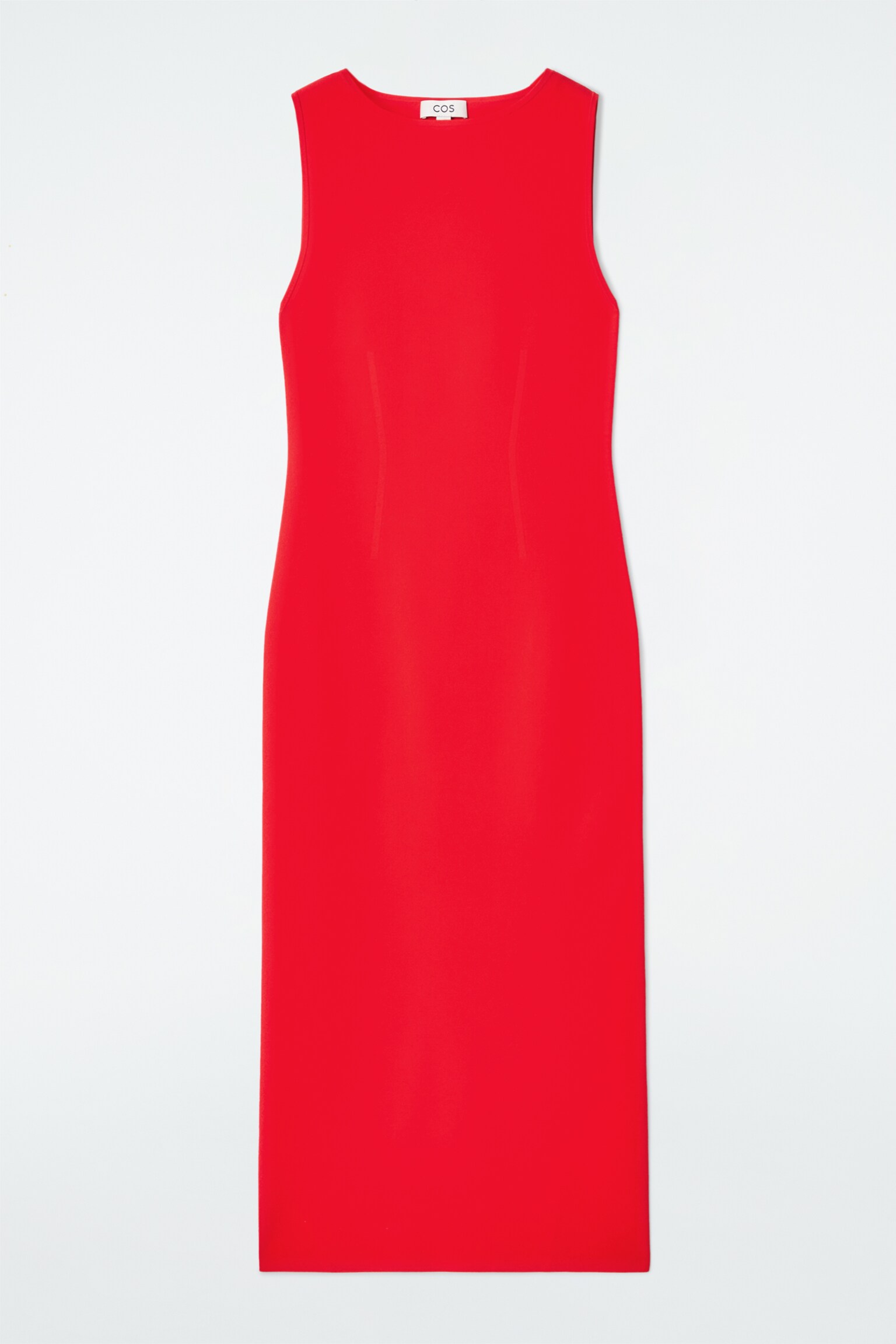 ROBE LONGUE À DÉTAIL CORSET - ROUGE/NOIR