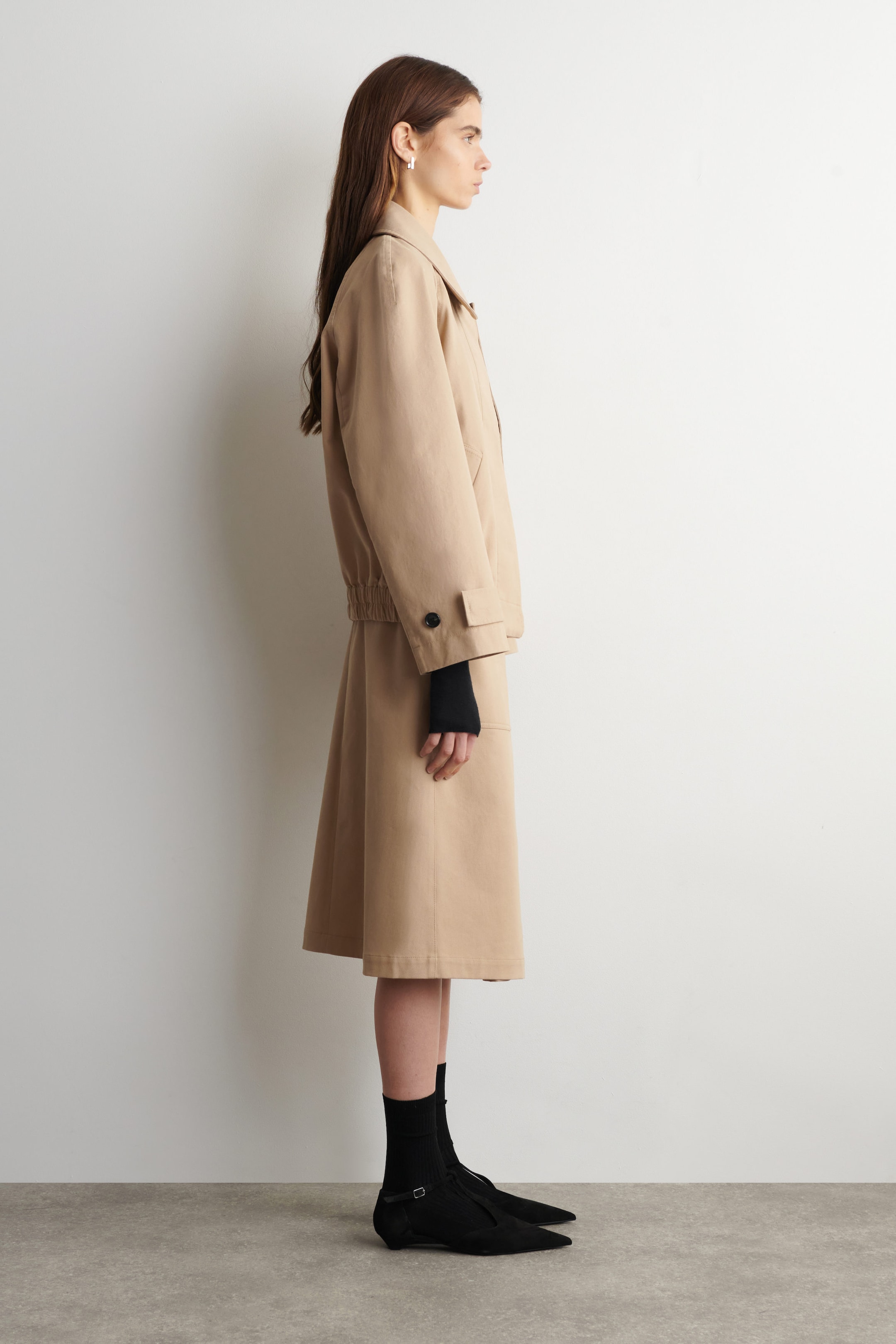 POINTED SUEDE T-BAR KITTEN HEELS