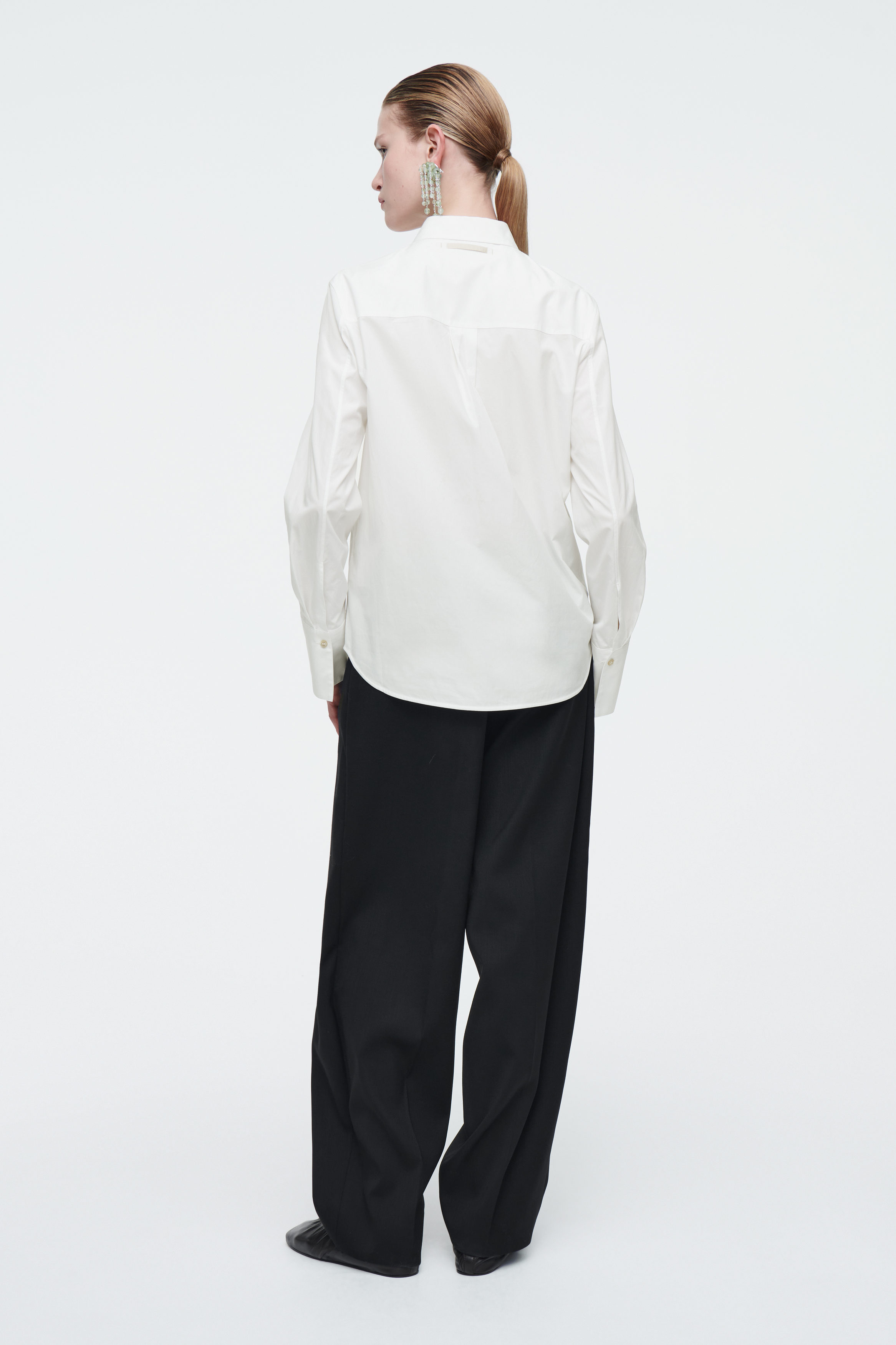 Tシャツ・カットソー CO-COLLECTIONS FW24 White poplin shirt (2393ACP 100) Poplin shirt in White for Women | Dolce&Gabbana® US