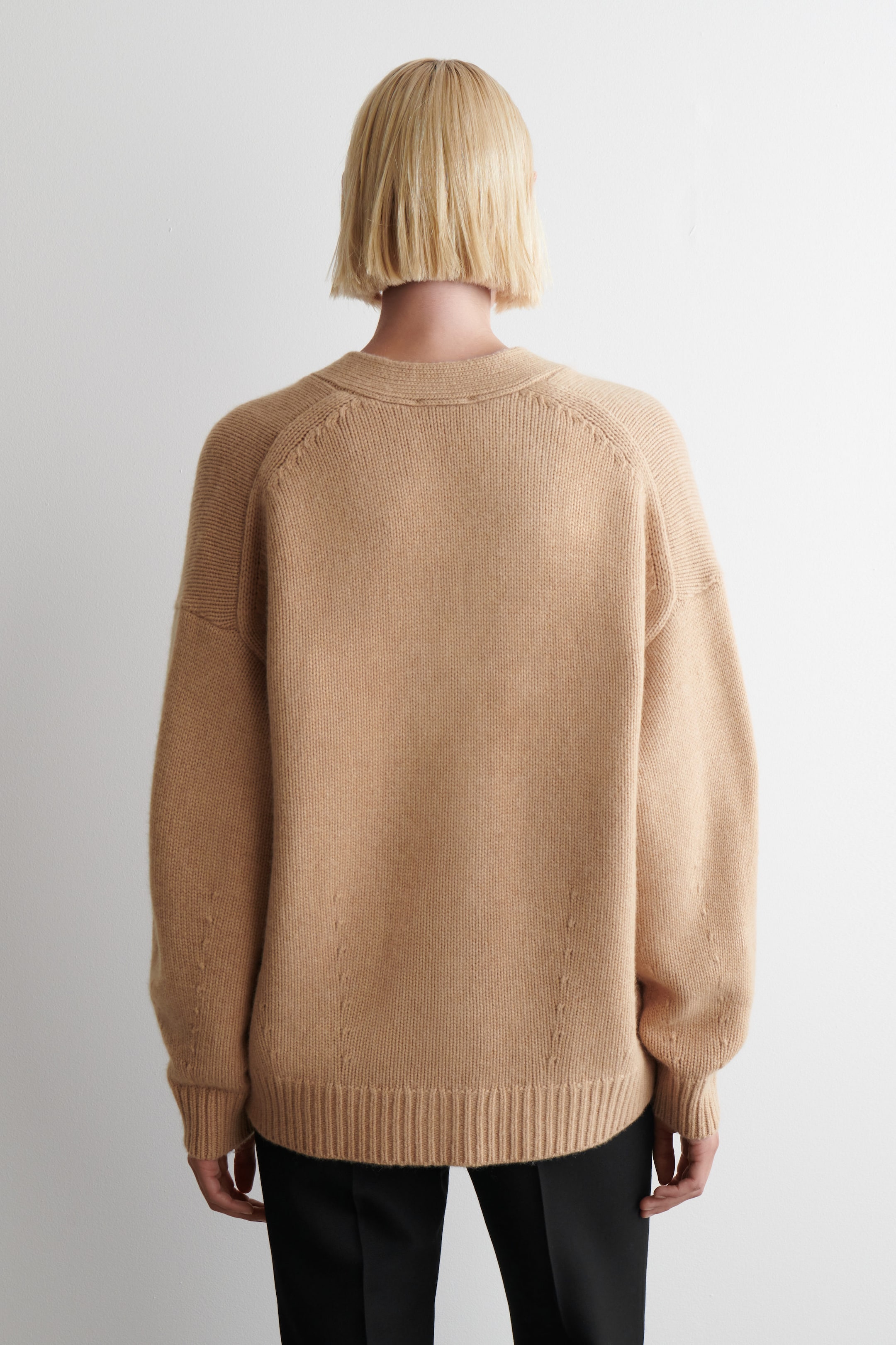 OVERSIZED CASHMERE-BLEND CARDIGAN