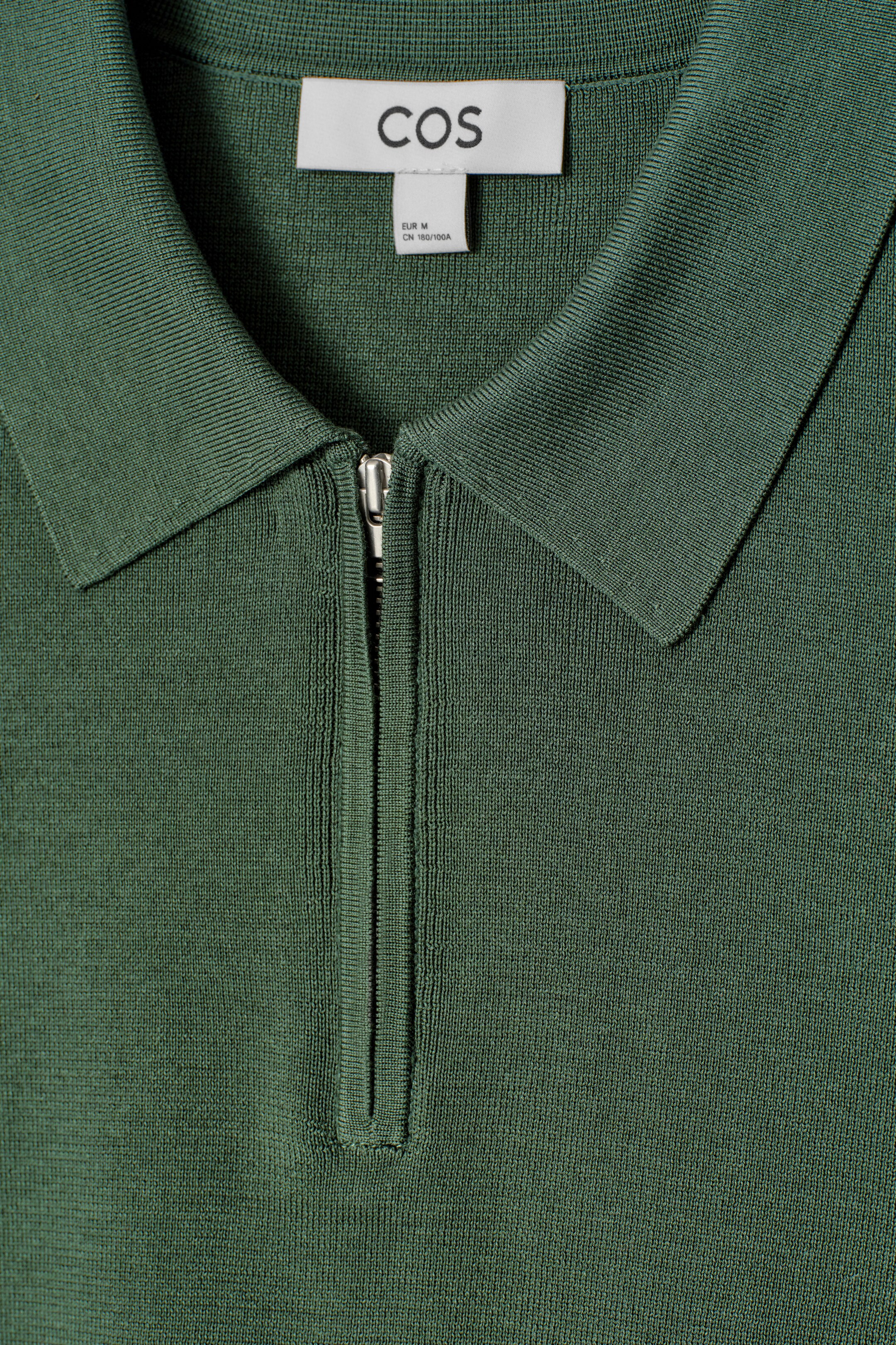 Agrandir l'image: POLO REGULAR DEMI-ZIPPÉ EN MAILLE - VERT - HOMME | H&M FR 7
