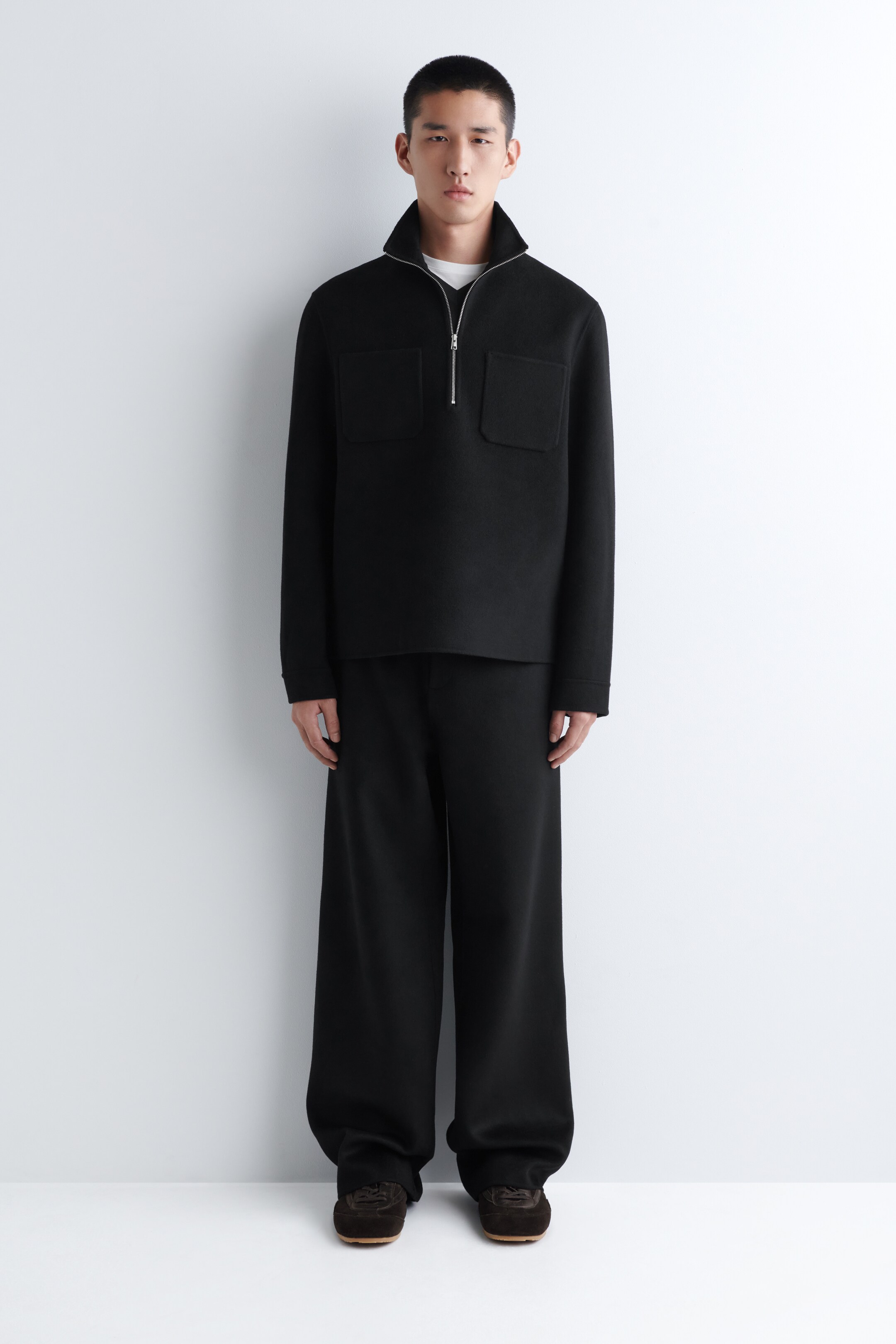 Visualizza immagine più grande: OVERSHIRT IN LANA DOPPIATA CON CERNIERA - NERO - UOMO | H&M IT 3