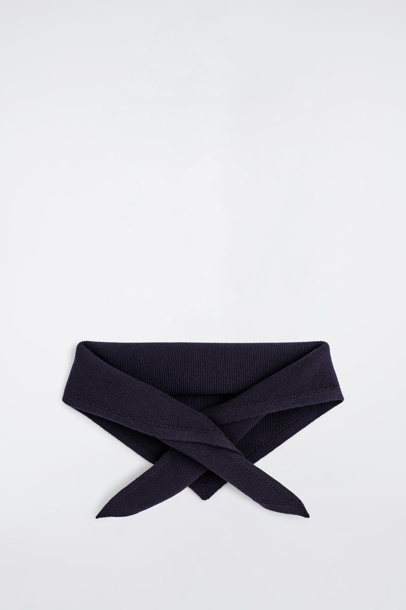 Textured Merino Wool Scarf