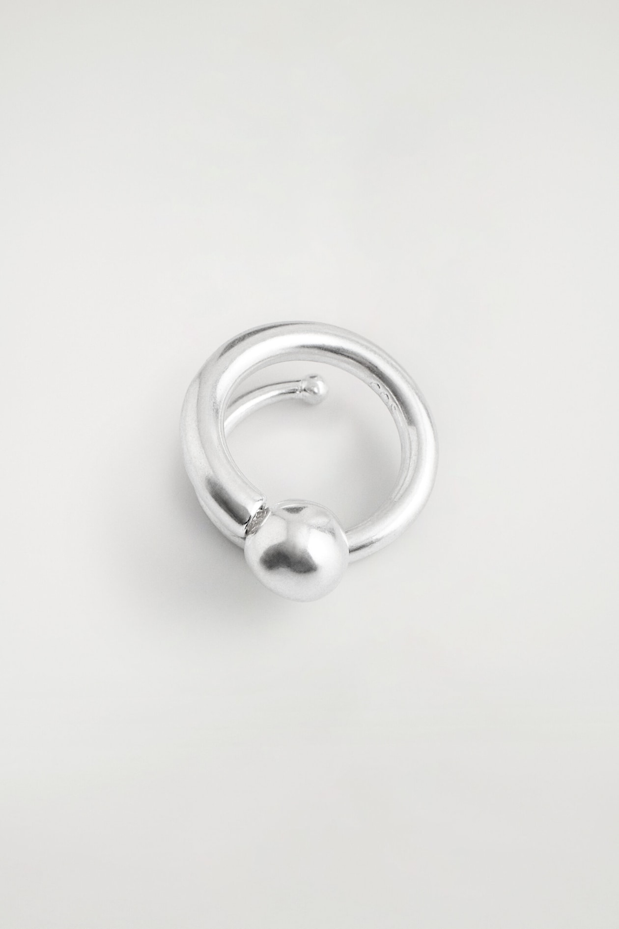 SPHERE WRAP RING — SILVER