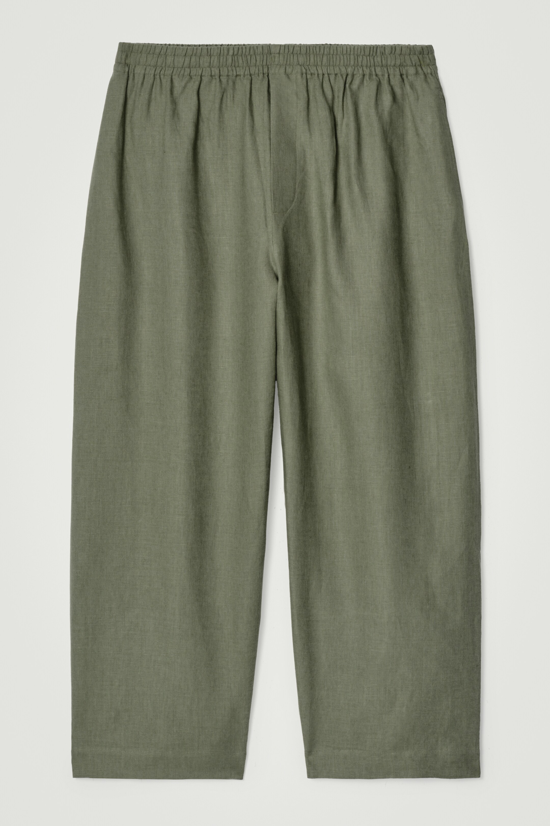 Grösseres Bild ansehen: LEINENHOSE MIT WEITEM BEIN UND ELASTISCHEM BUND - GRÜN - HERREN | H&M CH 6