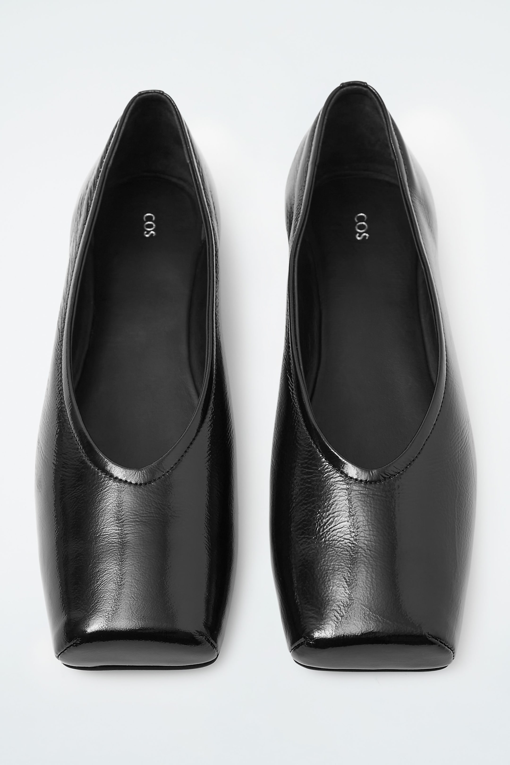 SQUARE-TOE BALLET FLATS