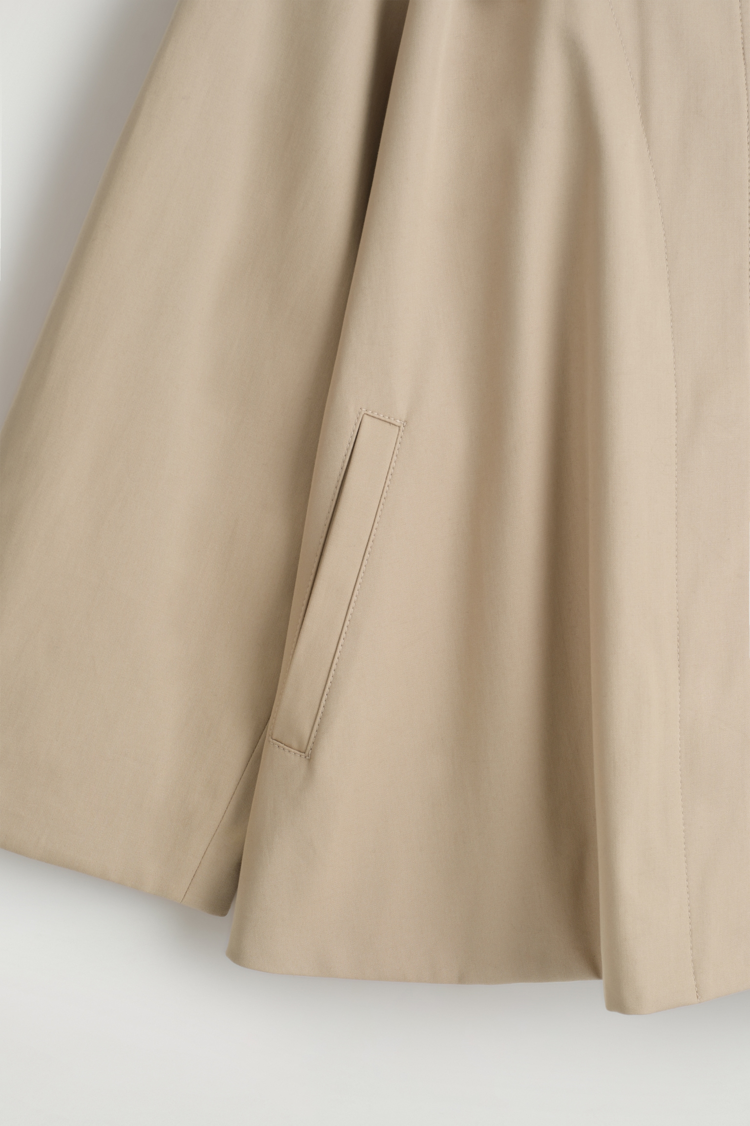 TRENCHCOAT IN A-LINIE - BEIGE - 9