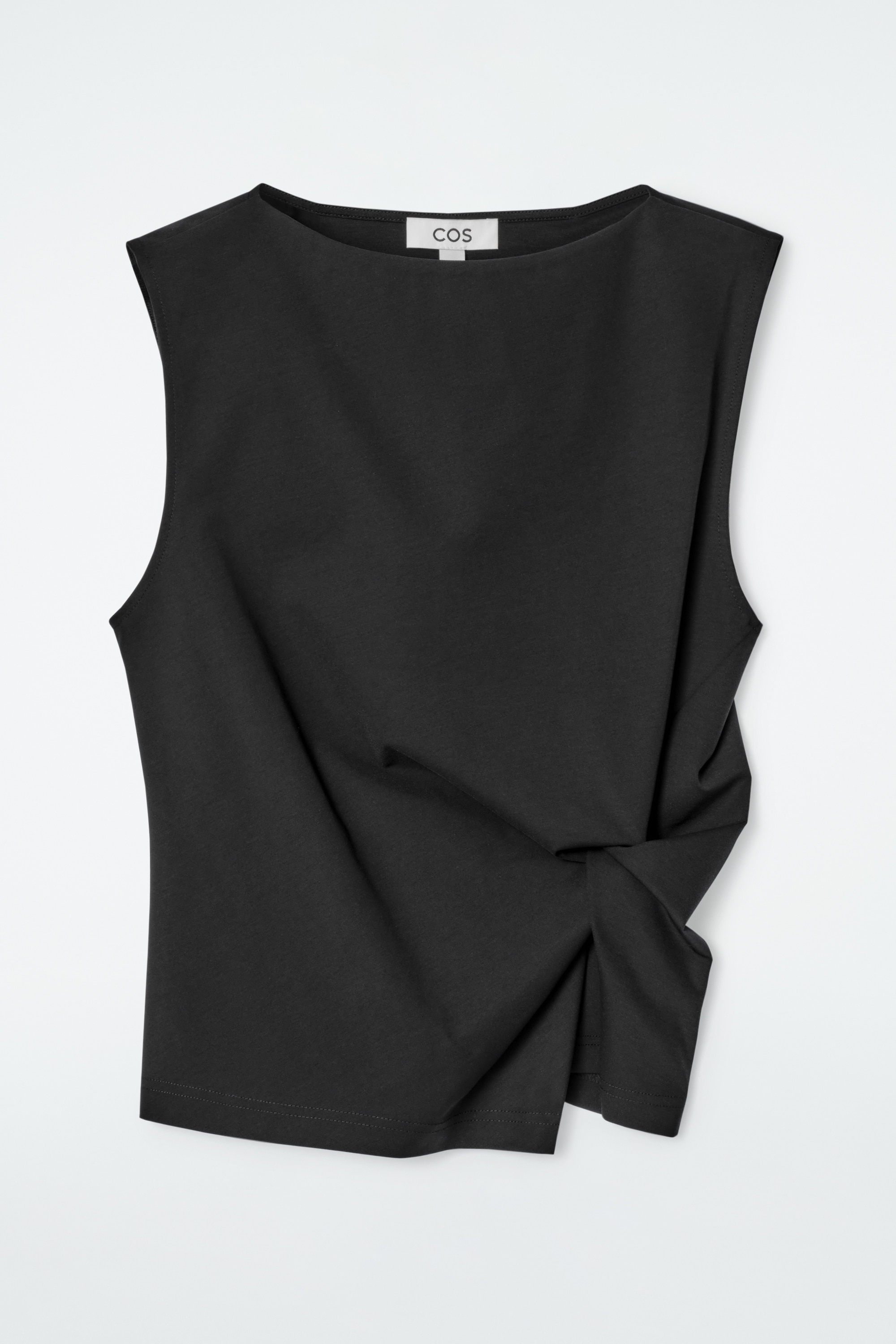 TOP DÉTAILS TORSADÉS - NOIR/JAUNE BEURRE/BRUN