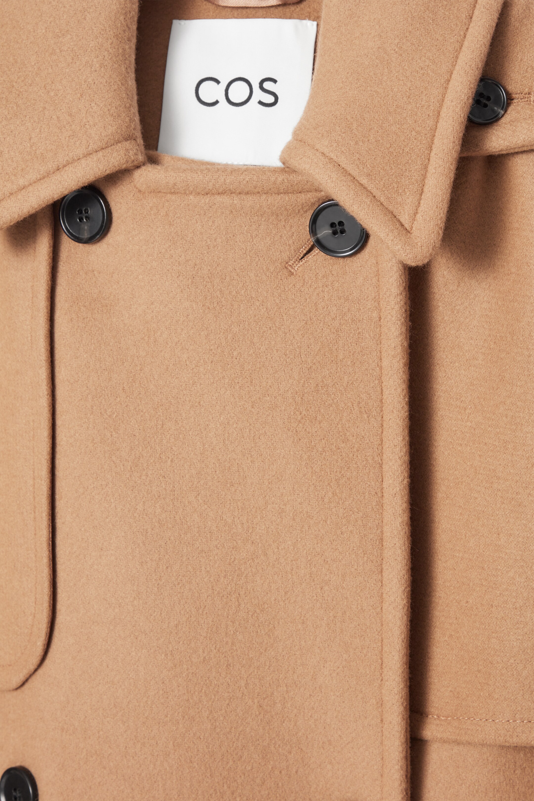 Grotere afbeelding bekijken: HOODED WOOL DUFFLE COAT - CAMEL - DAMES | H&M NL 2