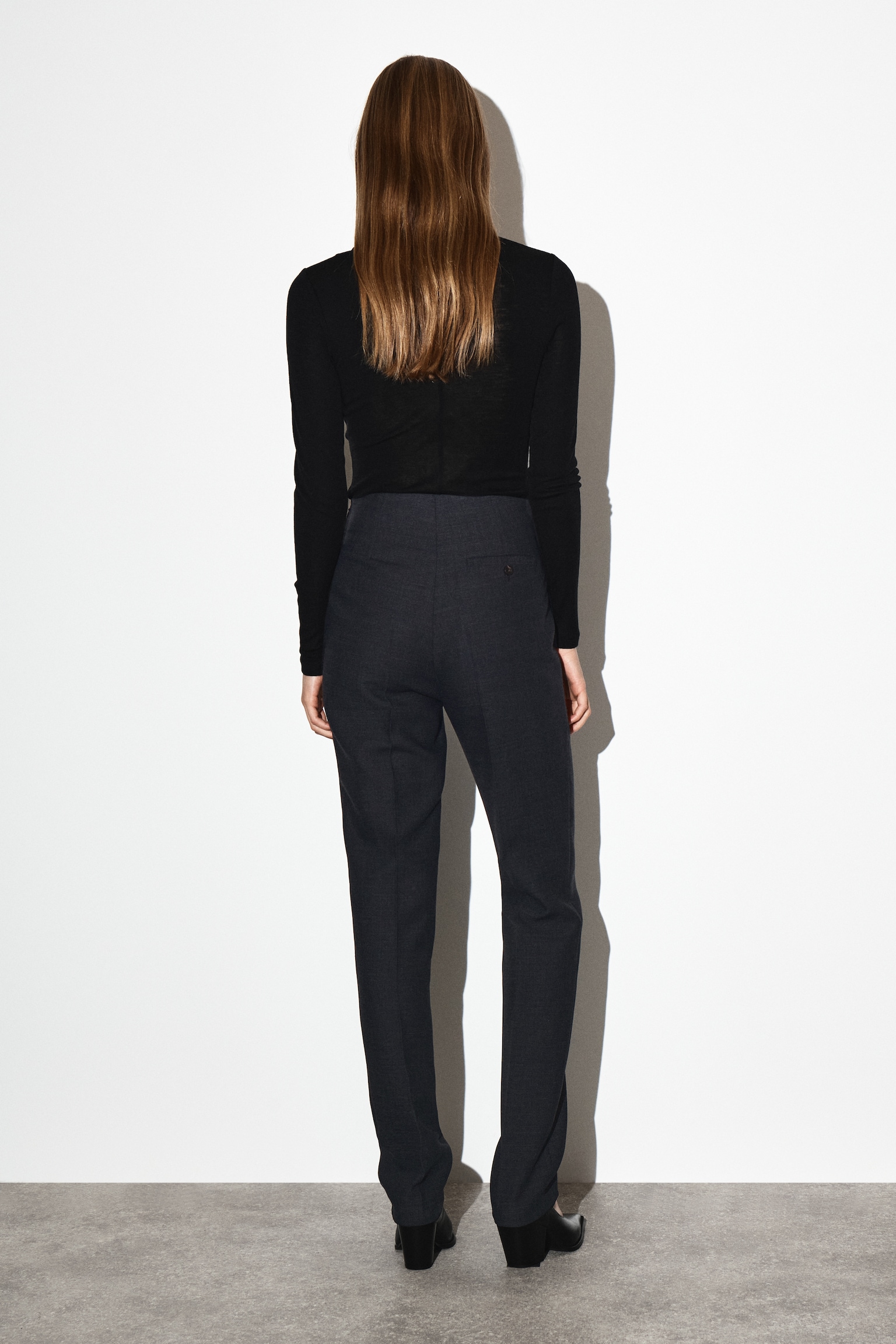 PANTALÓN SLIM FIT EN MEZCLA DE LANA - GRIS MARENGO - 3
