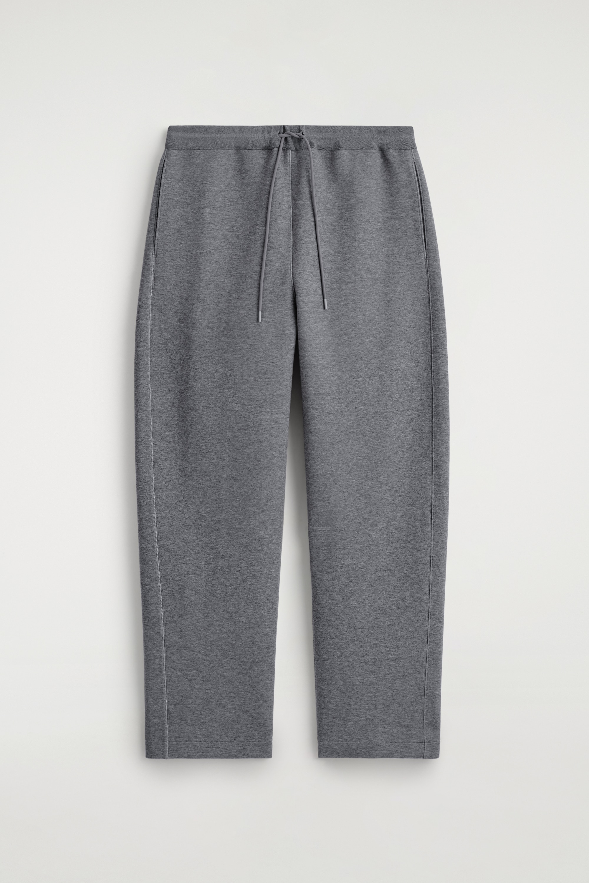 SCUBA BARREL-LEG JOGGERS - GREY MÉLANGE/BLACK