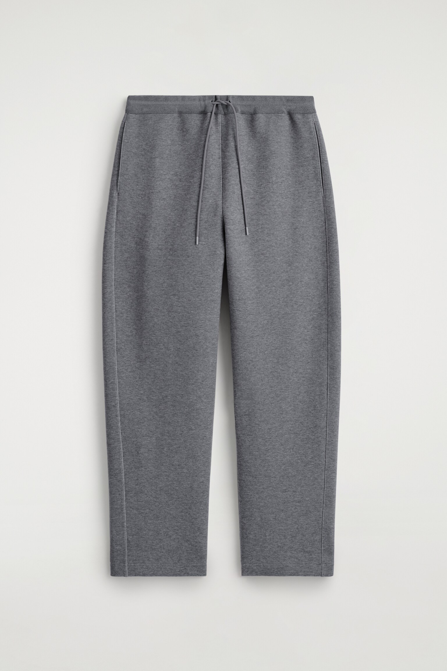 PANTALON DE JOGGING BARREL EN SCUBA - GRIS CHINÉ/NOIR - 2