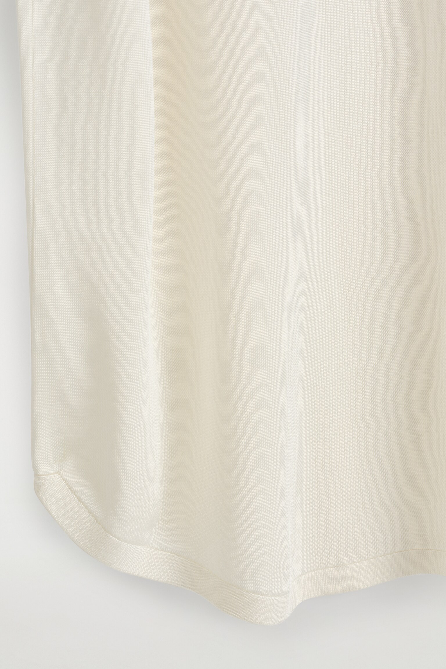 ROBE À OURLET CIRCULAIRE EN MAILLE - BLANC/NOIR - 7