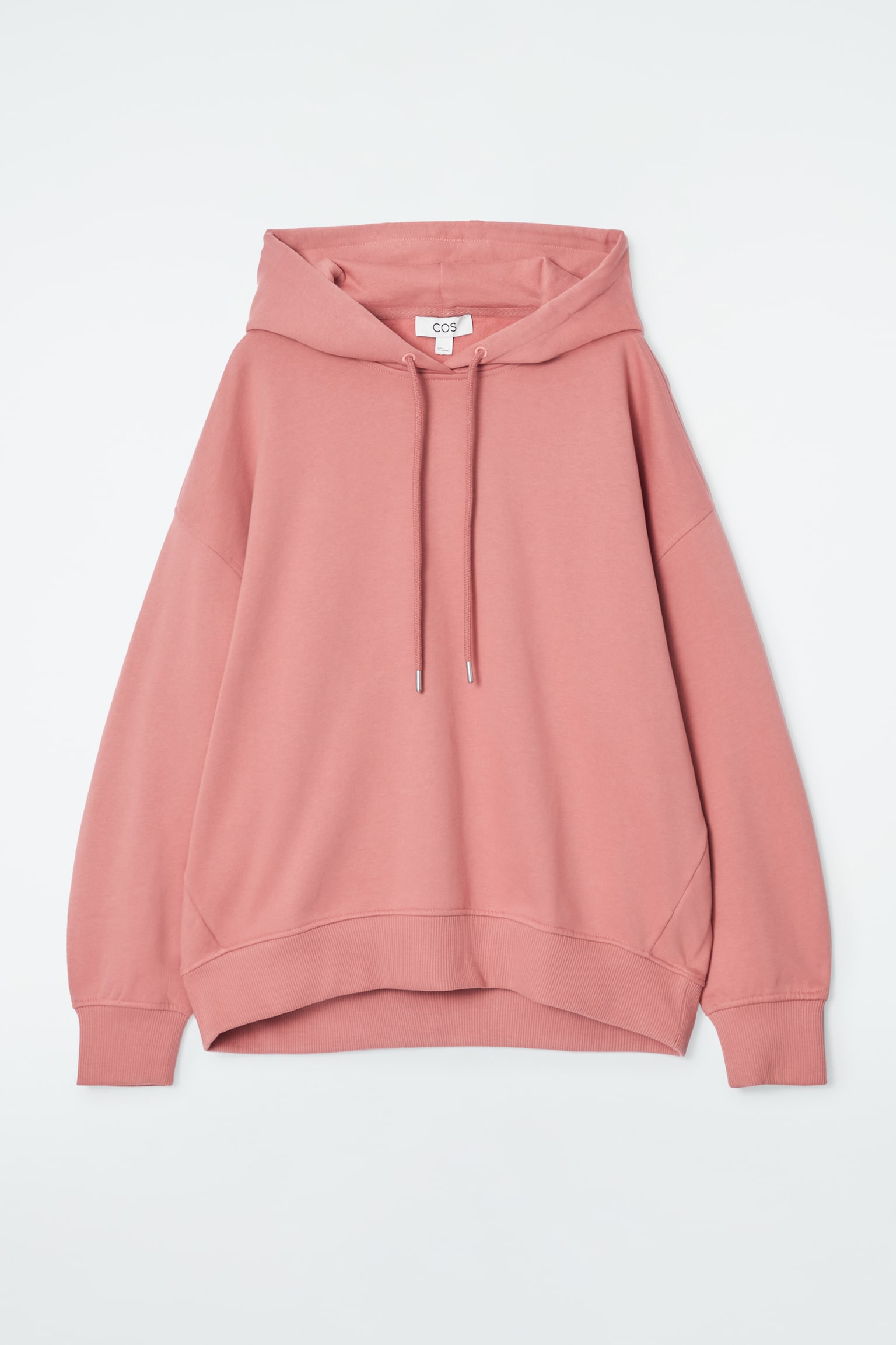 COTTON-JERSEY HOODIE - DUSTY PINK - 1